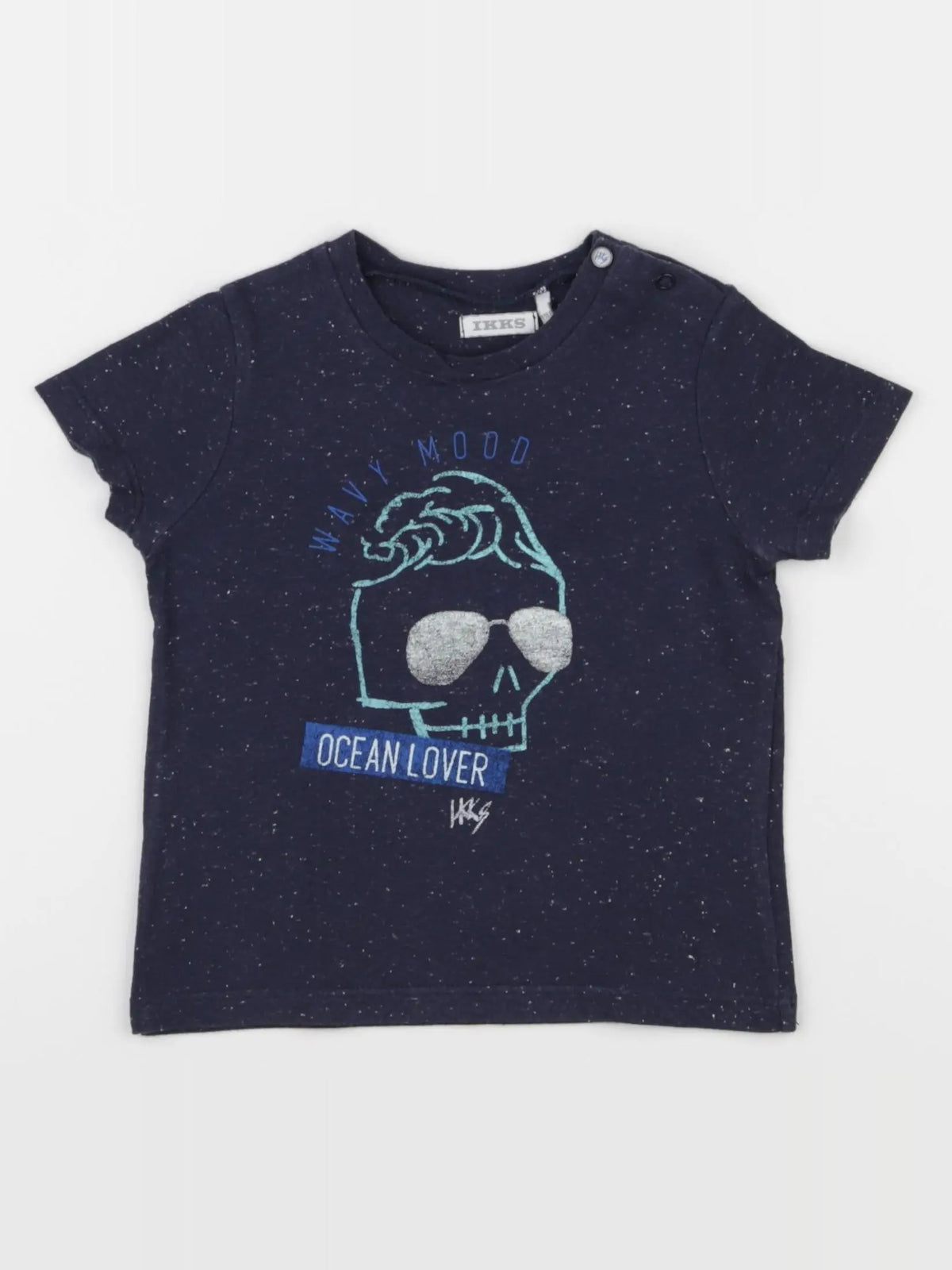 IKKS - tee-shirt bleu - 12 mois