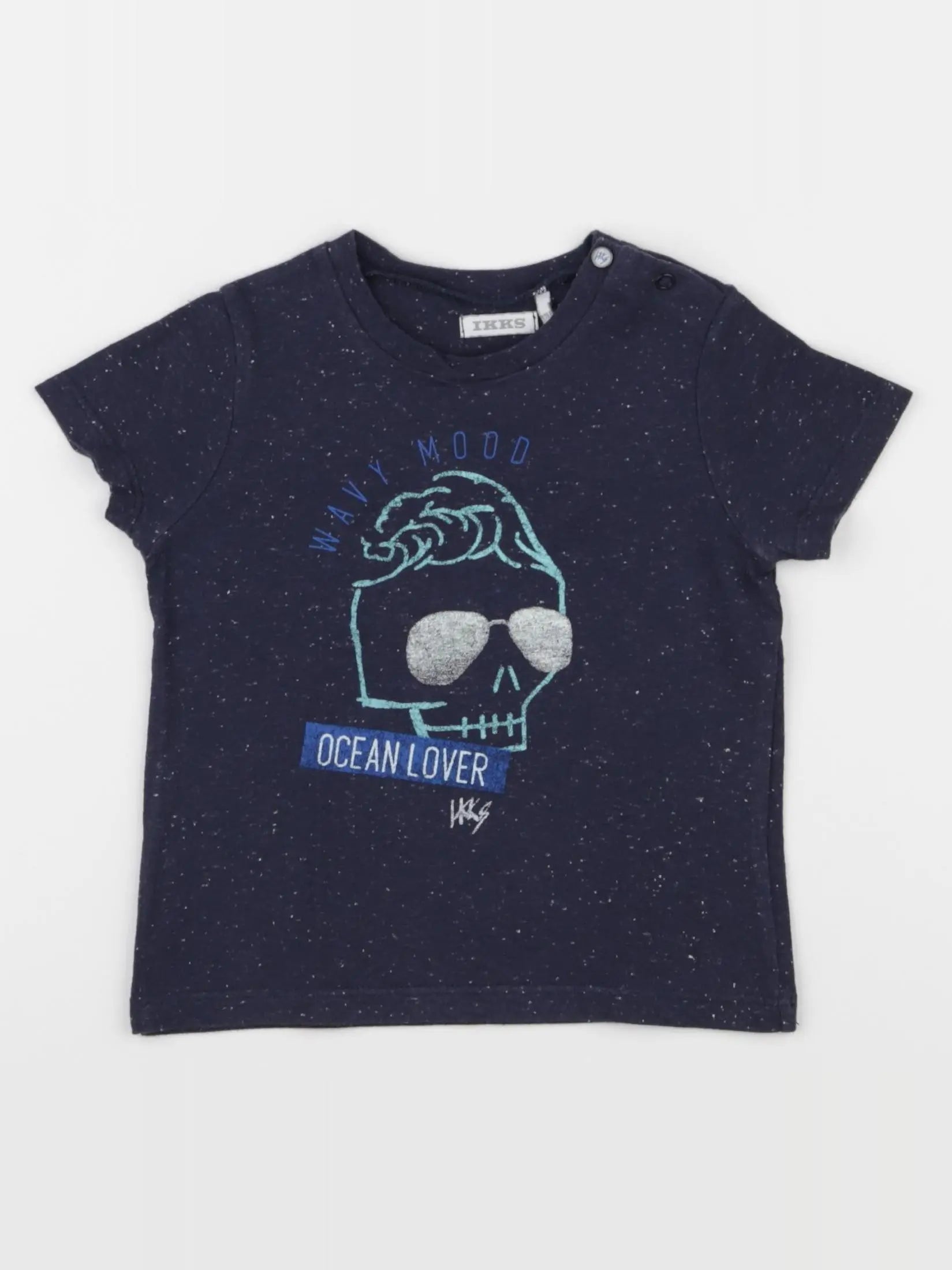 IKKS - tee-shirt bleu - 12 mois