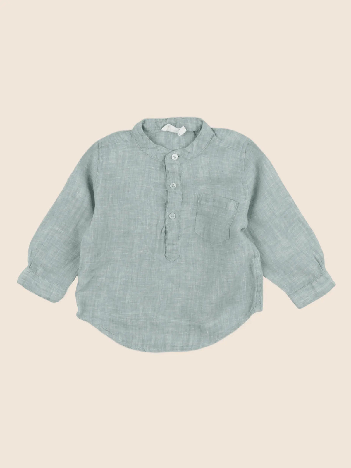 Boutchou - chemise vert - 6 mois