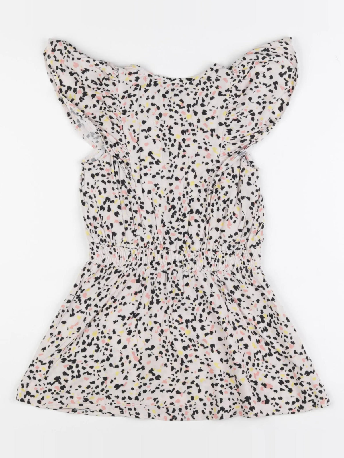 IKKS - robe noir, rose - 4 ans