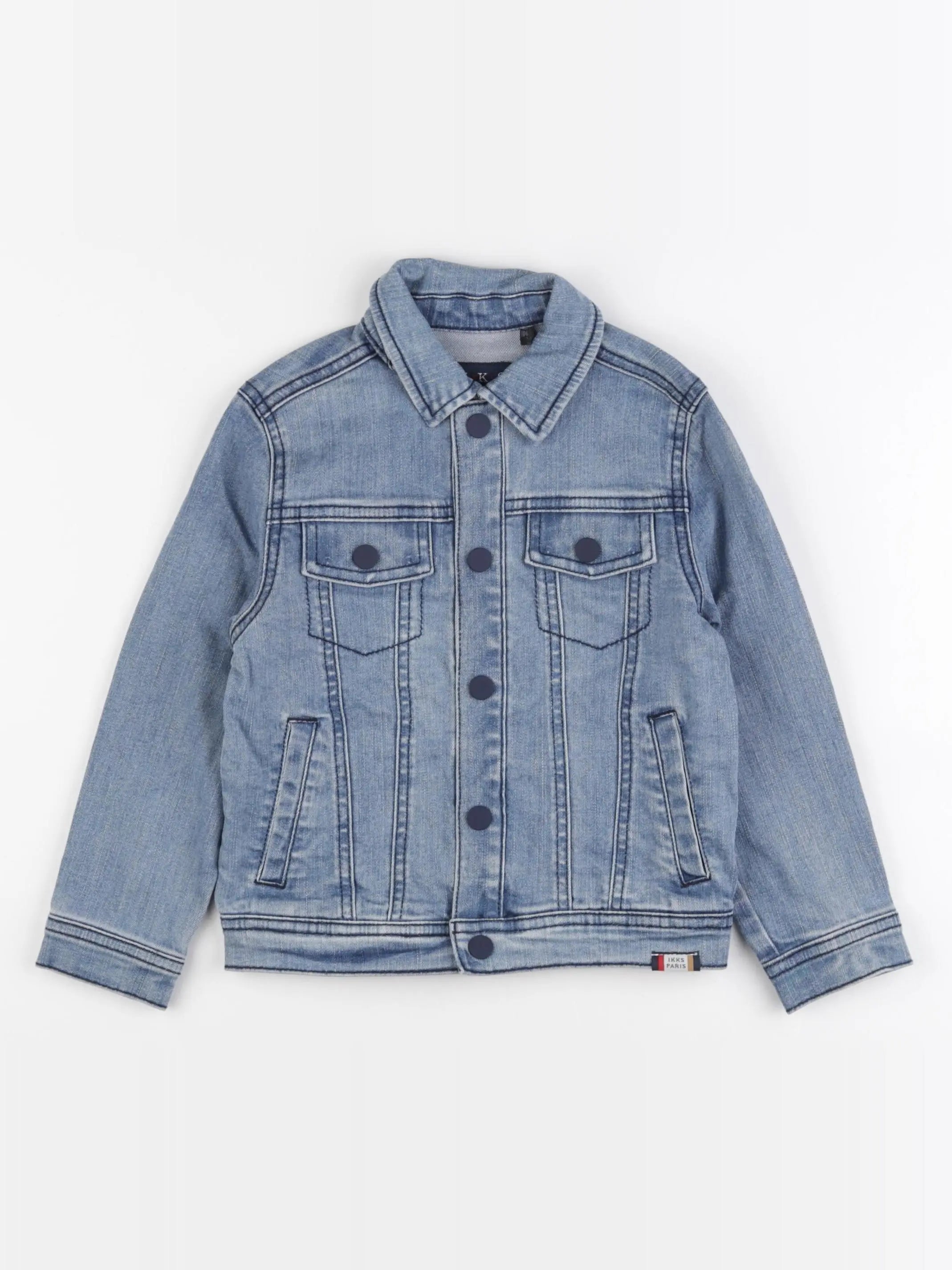 IKKS - veste imprimé au dos bleu - 4 ans