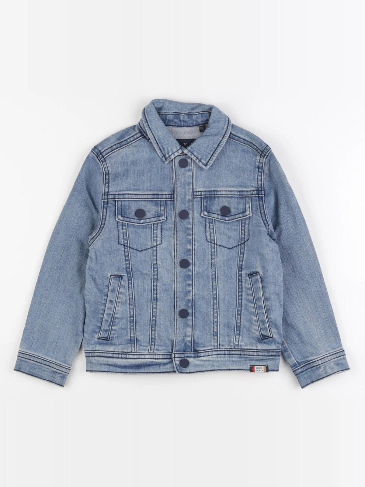 IKKS - veste imprimé au dos bleu - 4 ans