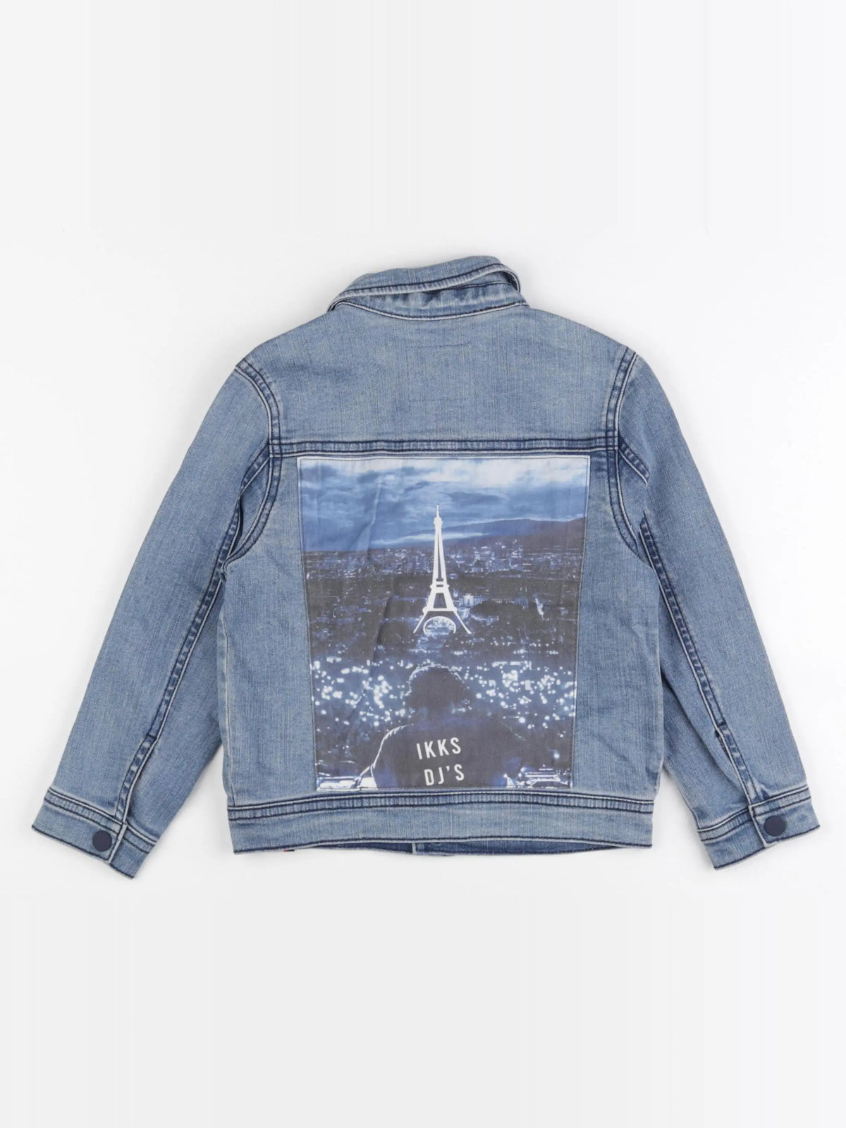 IKKS - veste imprimé au dos bleu - 4 ans