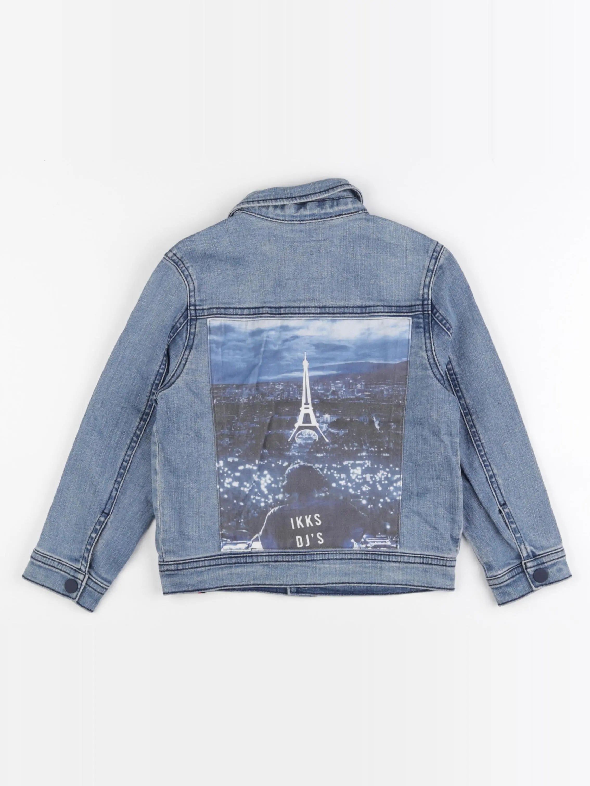 IKKS - veste imprimé au dos bleu - 4 ans