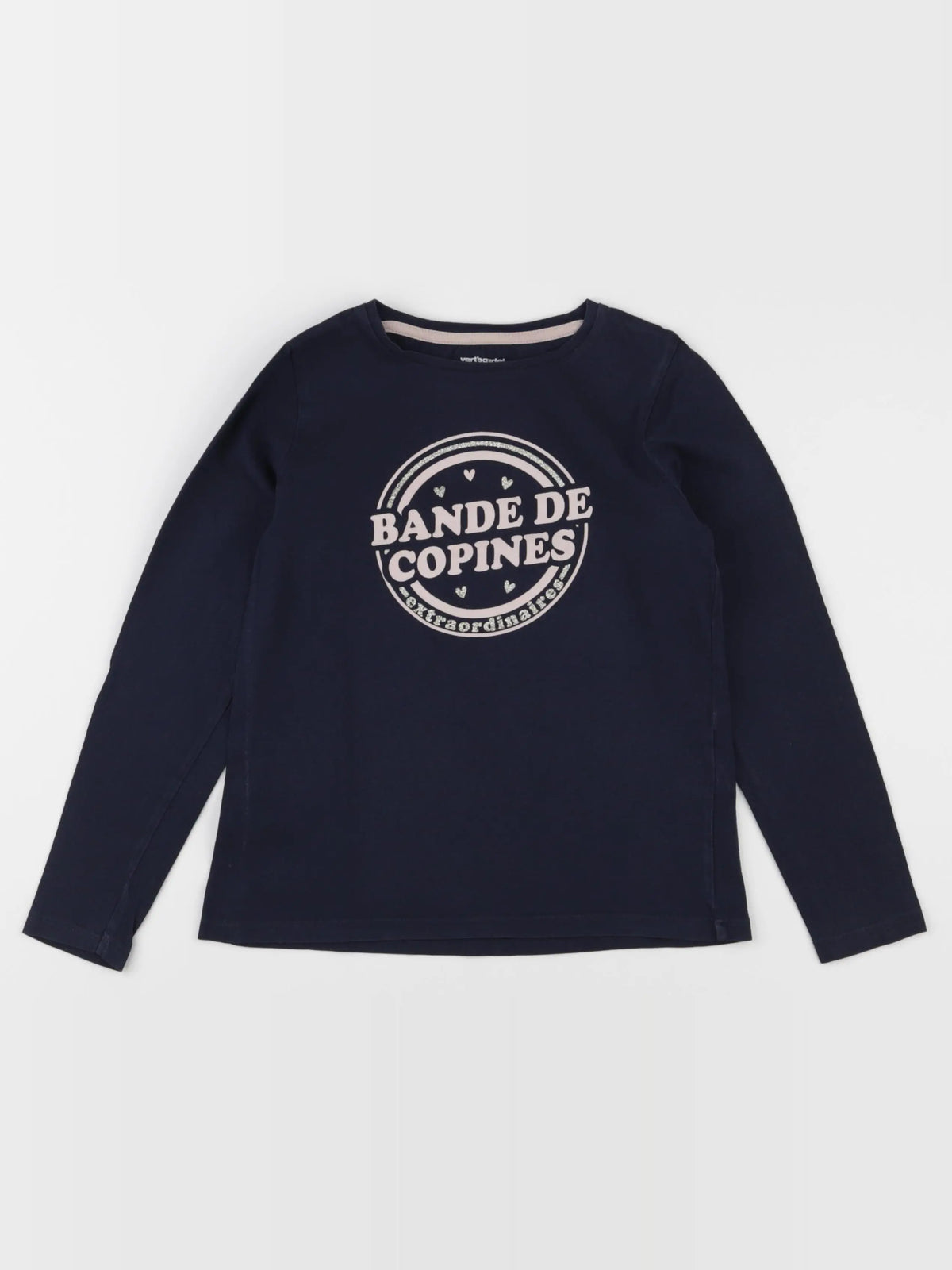 Vertbaudet - tee-shirt bleu - 8 ans