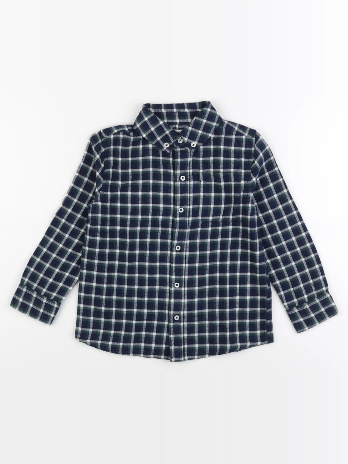 Monoprix - chemise bleu, vert - 5 ans