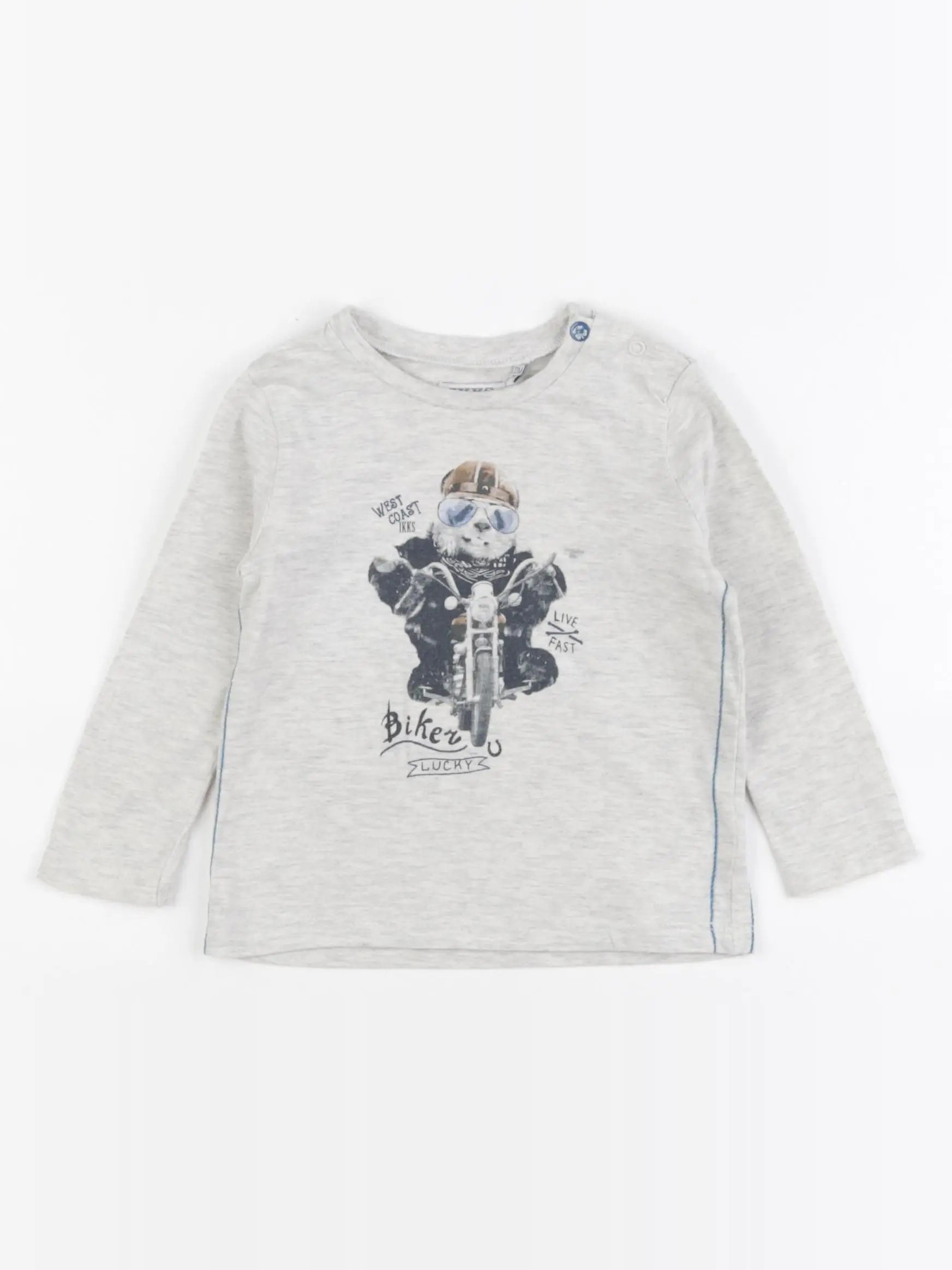 IKKS - tee-shirt gris - 12 mois