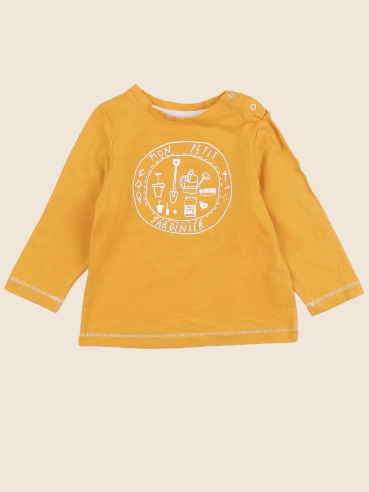 Cadet Rousselle - tee-shirt jaune - 12 mois