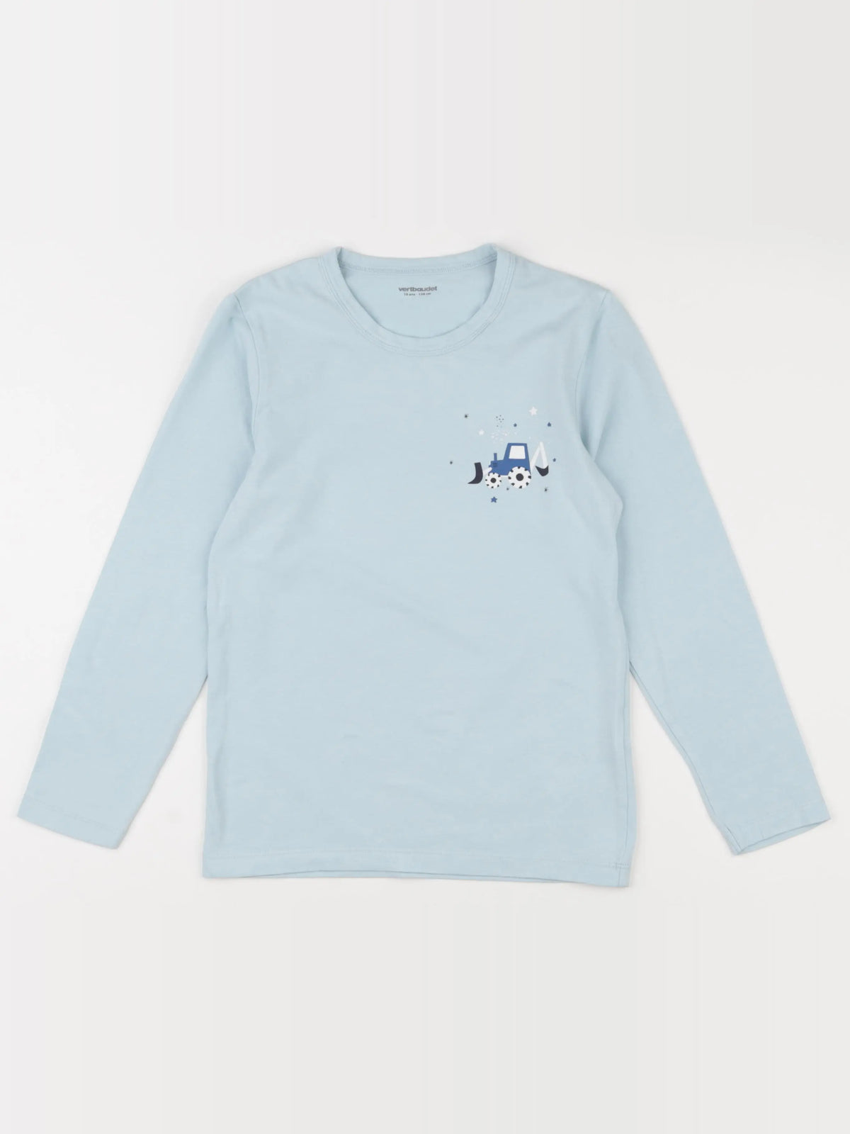 Vertbaudet - tee-shirt bleu - 10 ans