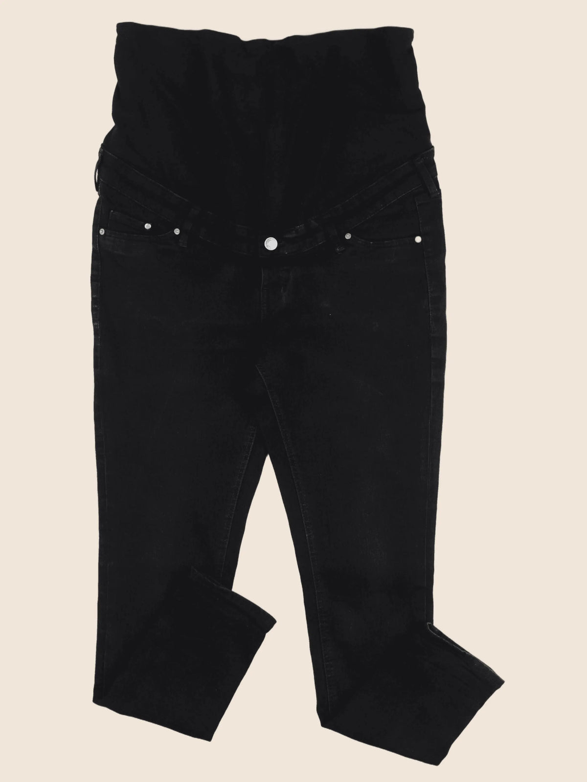 H&M - jean grossesse noir - l