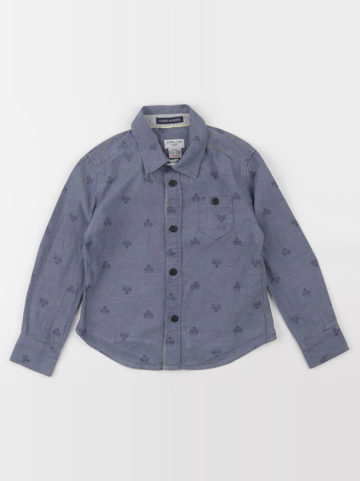 Cyrillus - chemise bleu - 4 ans