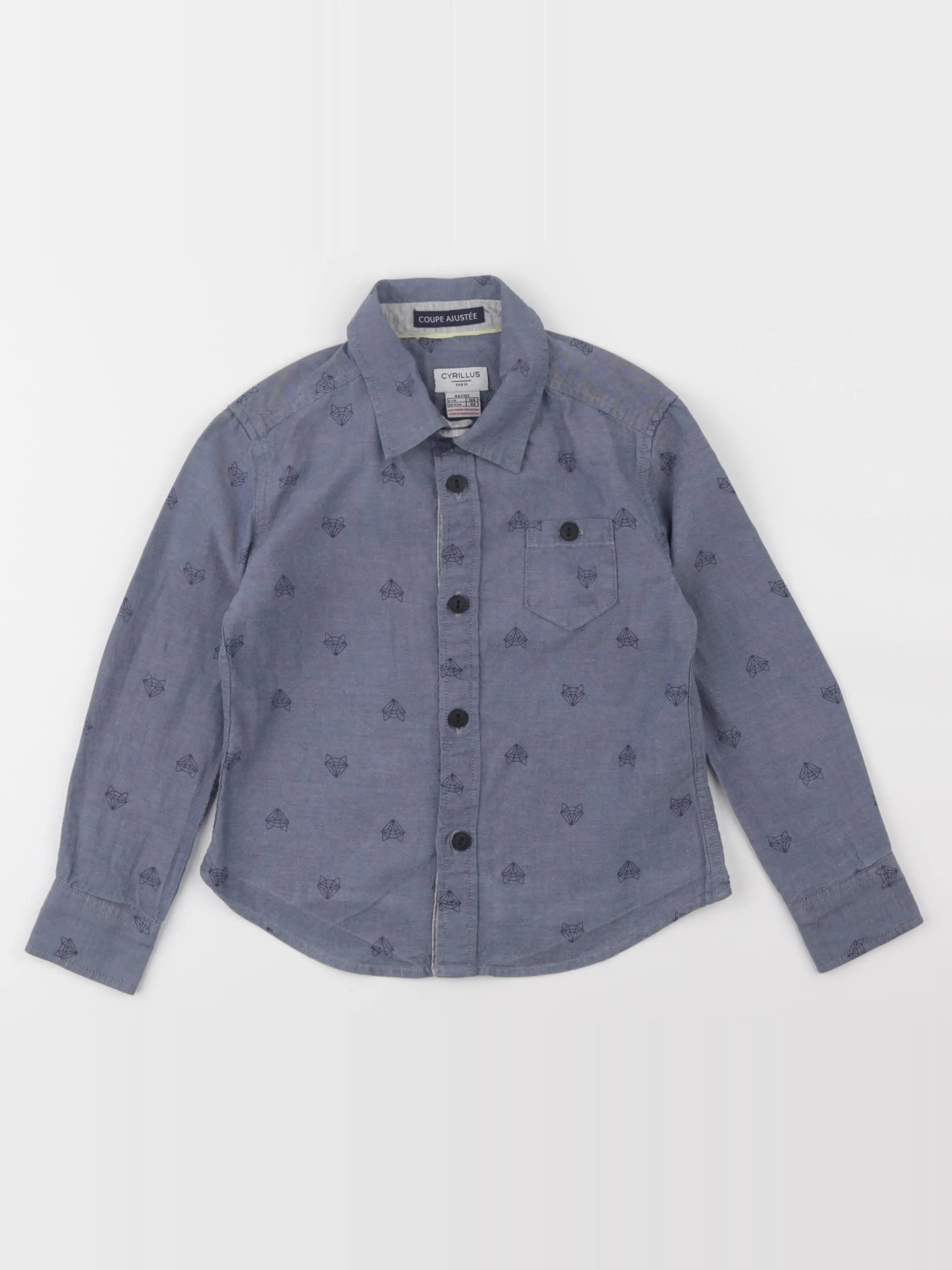 Cyrillus - chemise bleu - 4 ans