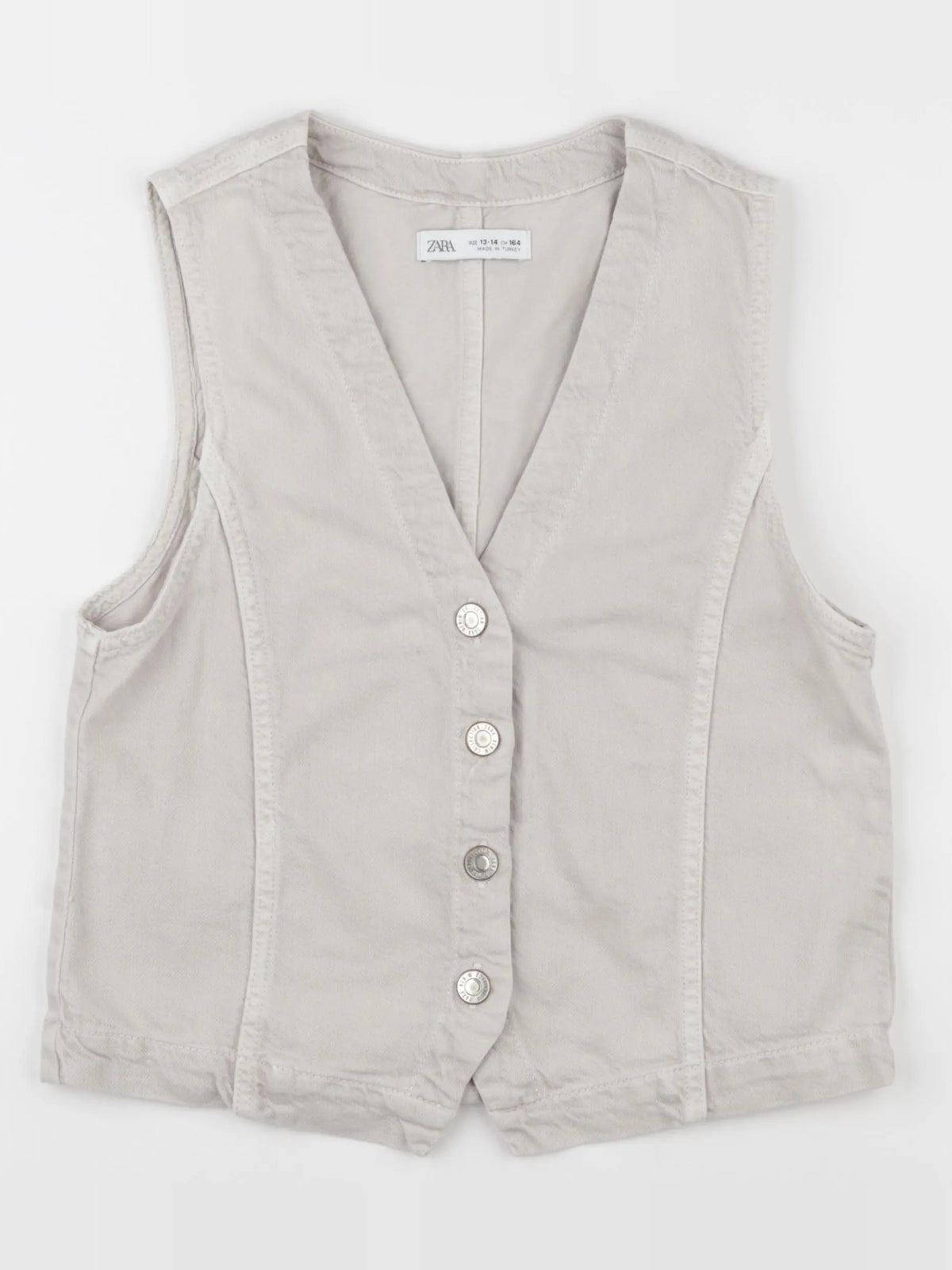 Zara - gilet beige - 13/14 ans