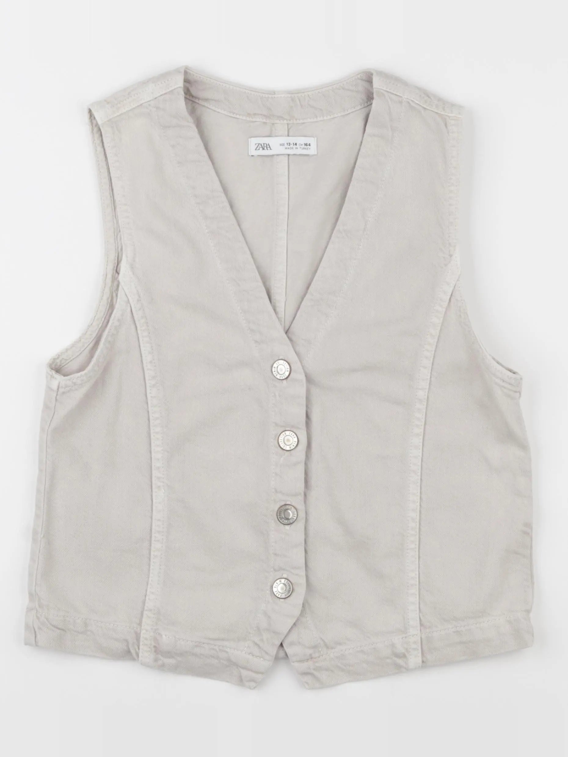 Zara - gilet beige - 13/14 ans