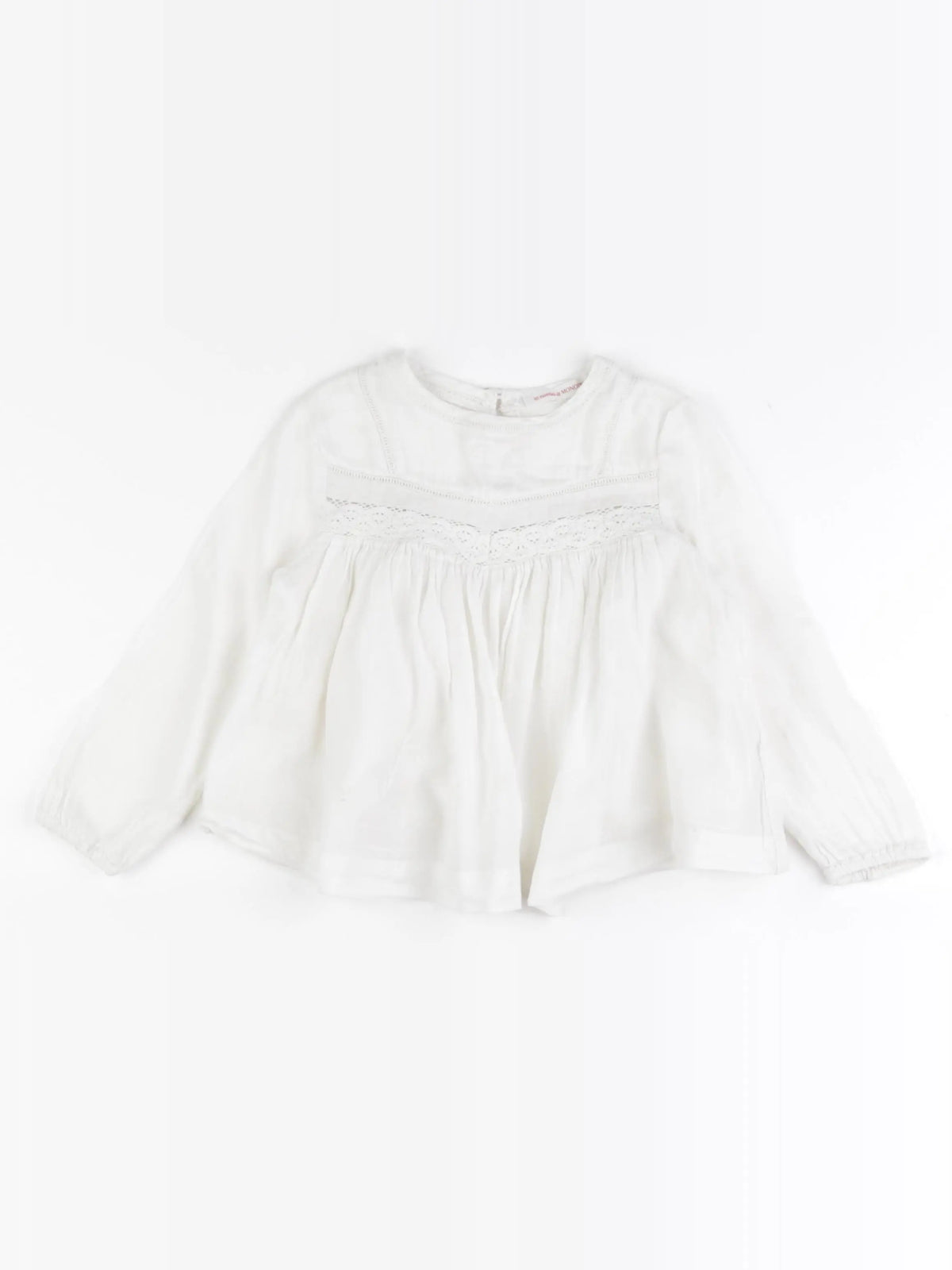 Monoprix - blouse blanc - 3 ans
