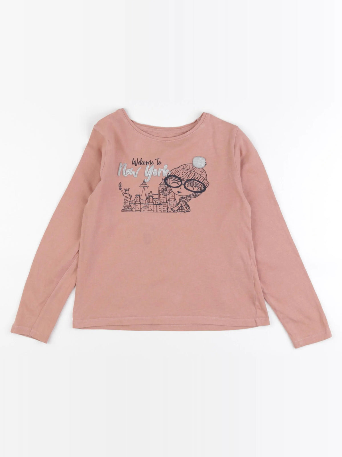 Vertbaudet - tee-shirt rose - 8 ans