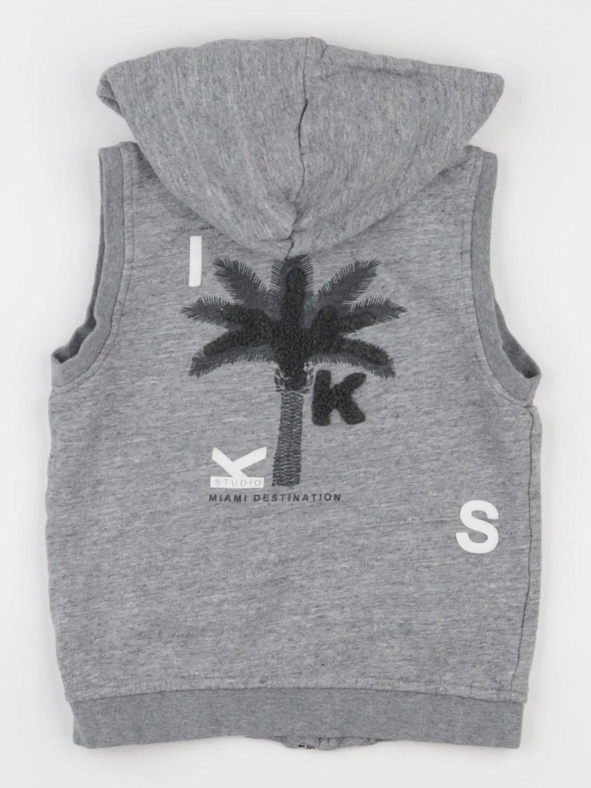 IKKS - gilet imprimé au dos gris - 3 ans