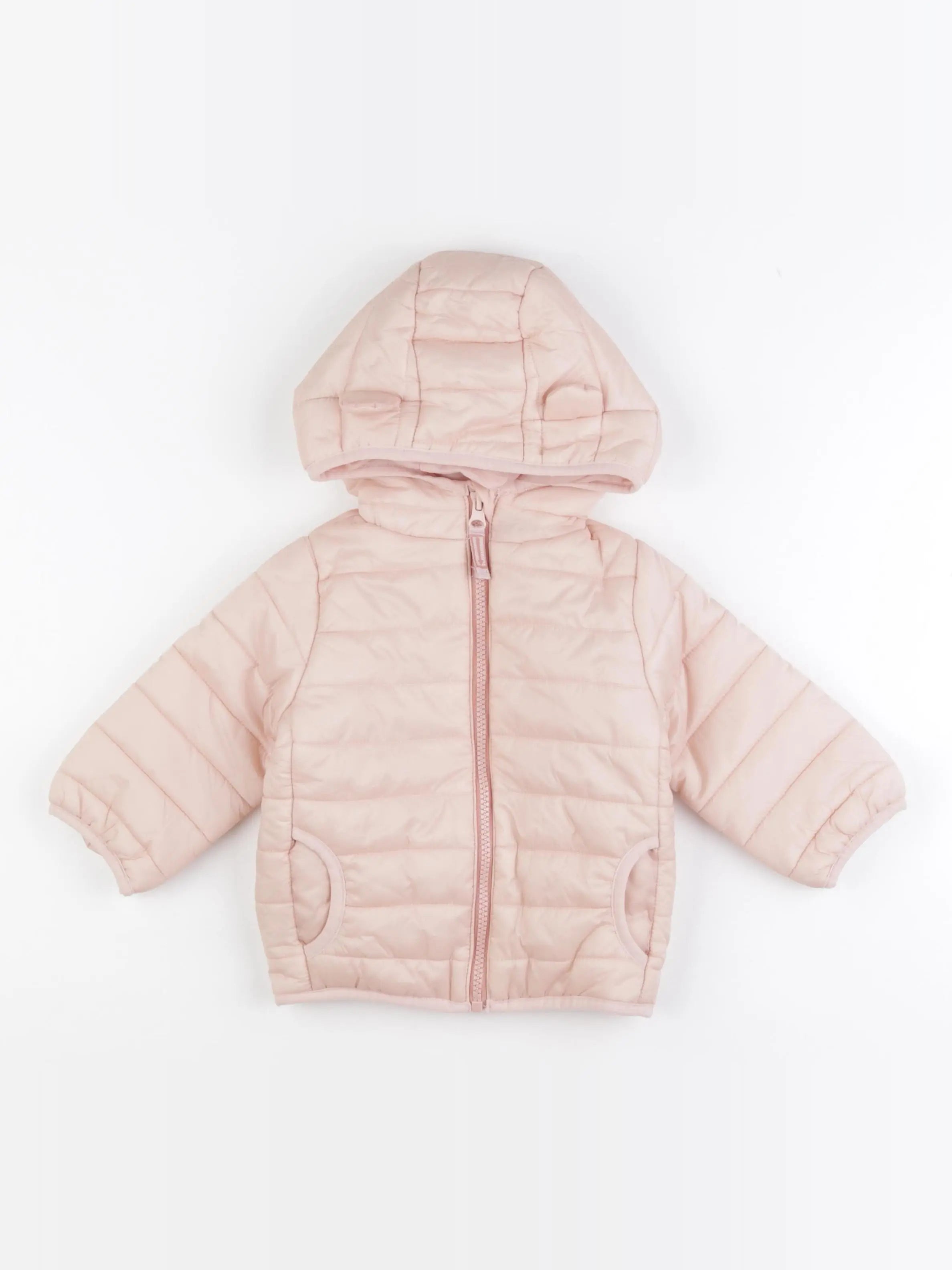 Vertbaudet - doudoune rose - 12 mois