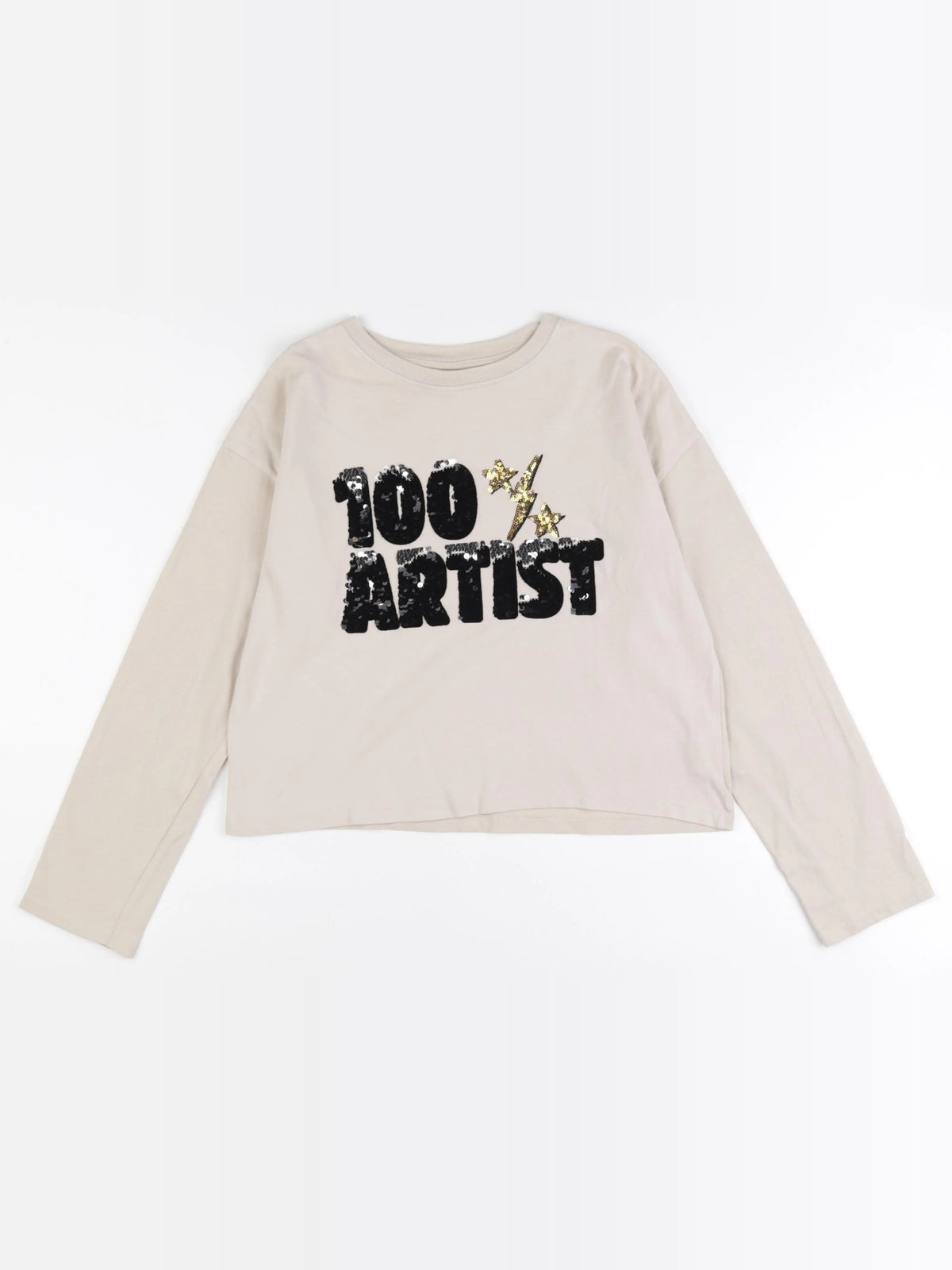 Zara - tee-shirt beige - 13/14 ans