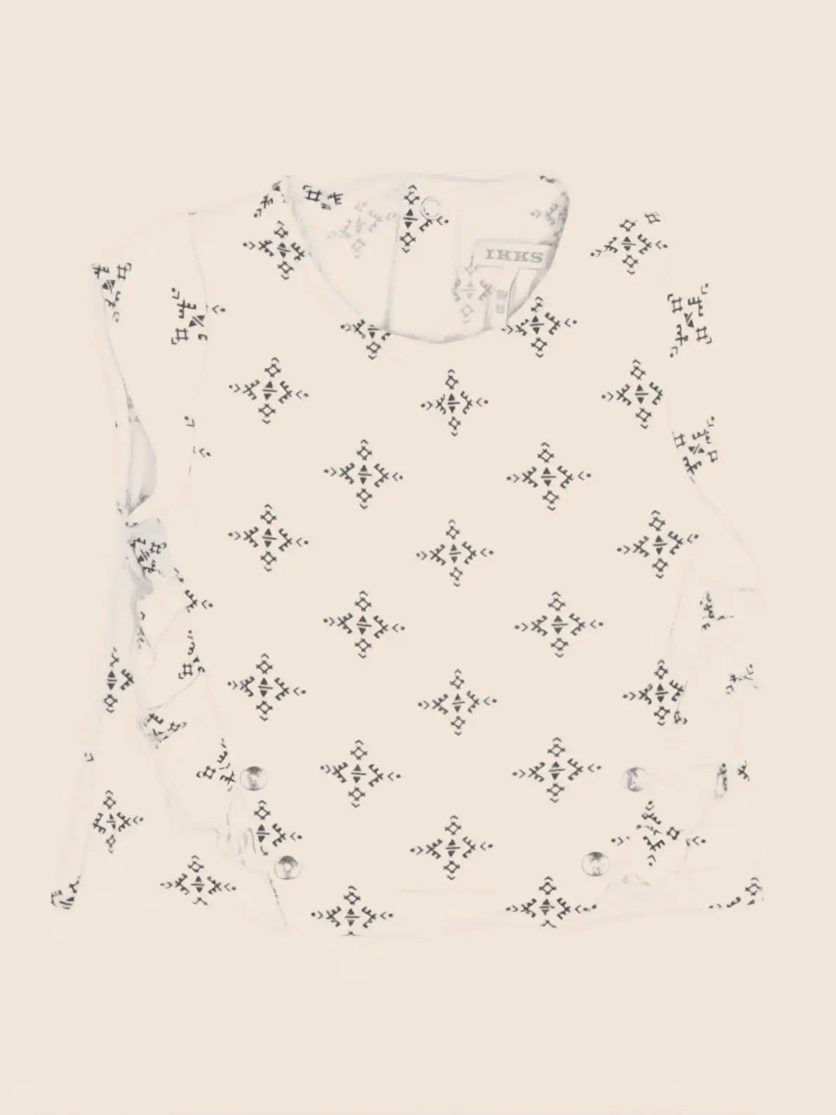 IKKS - blouse beige, noir - 18 mois