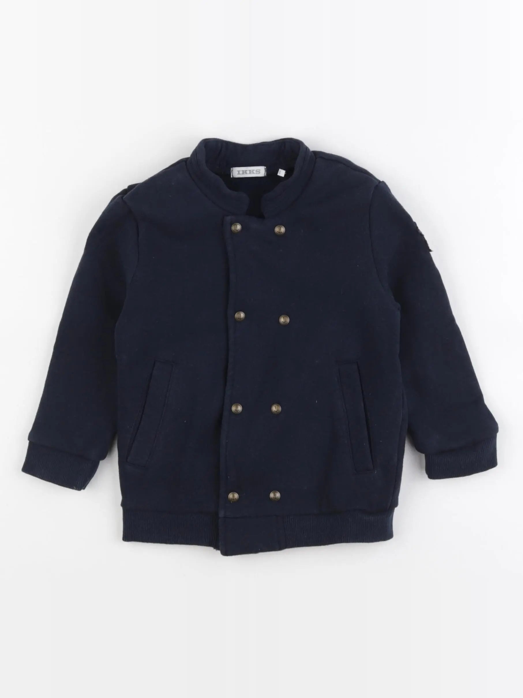 IKKS - veste doublé, imprimé au dos bleu - 2 ans