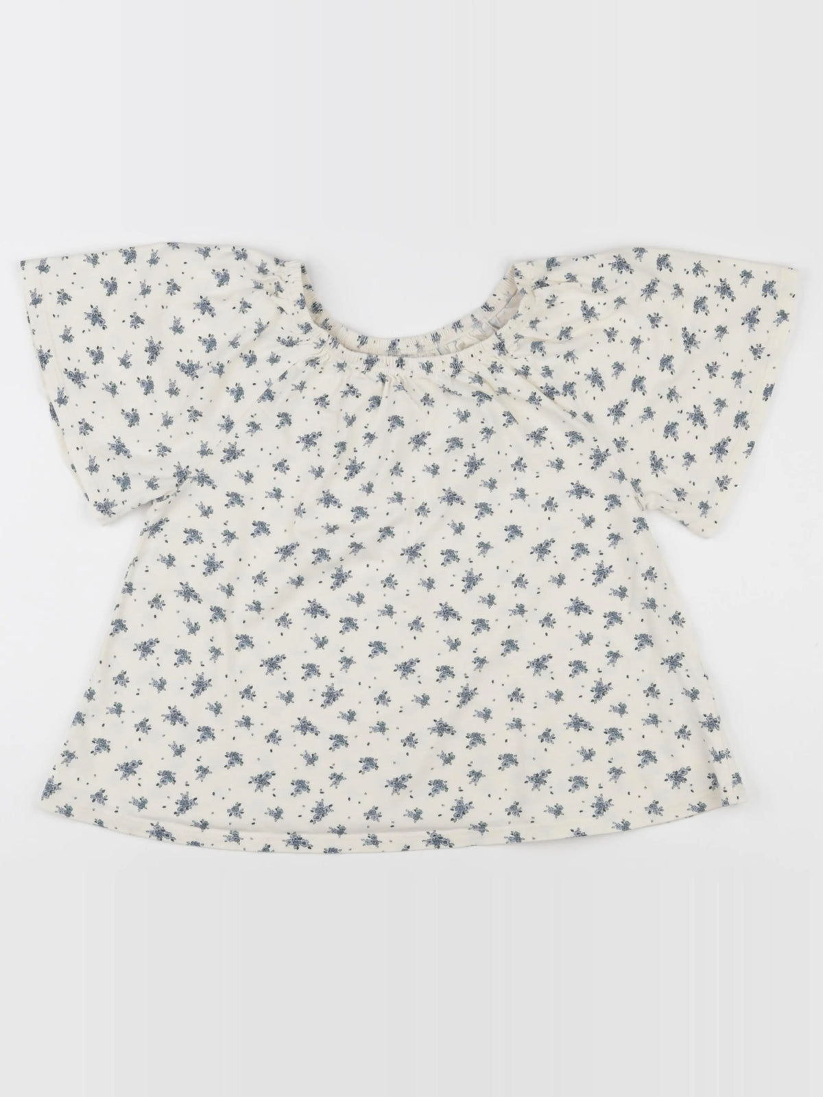 Vertbaudet - tee-shirt beige, bleu - 10 ans