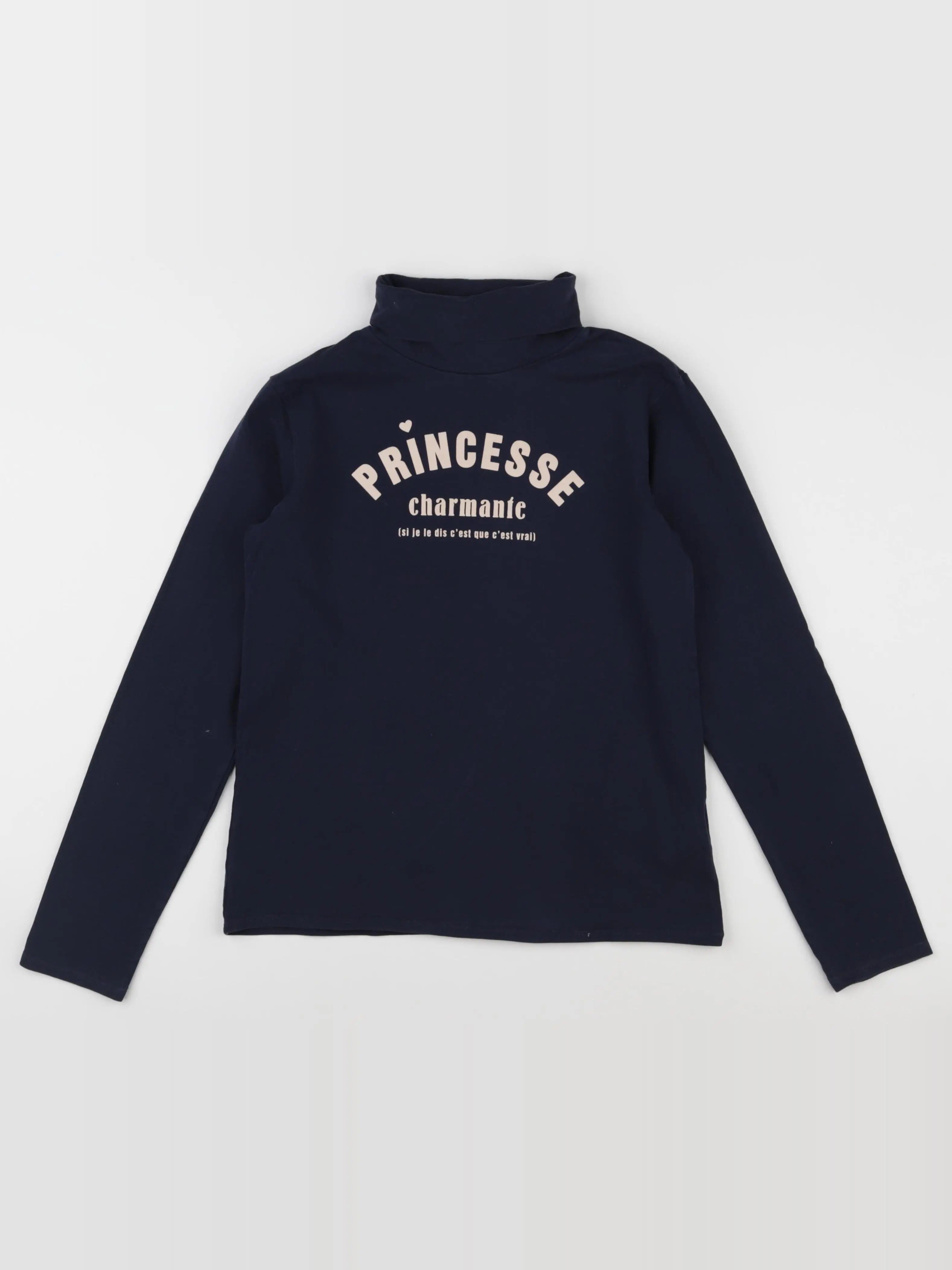 Vertbaudet - sous-pull rose, bleu - 12 ans