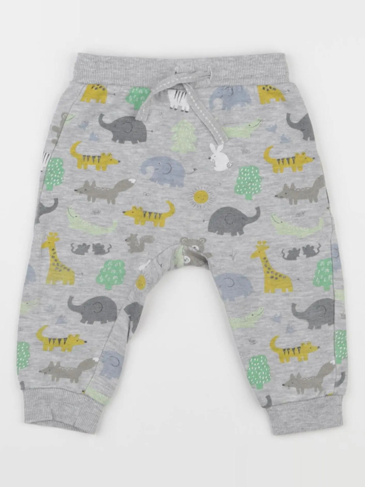 H&M - sarouel gris - 6/9 mois