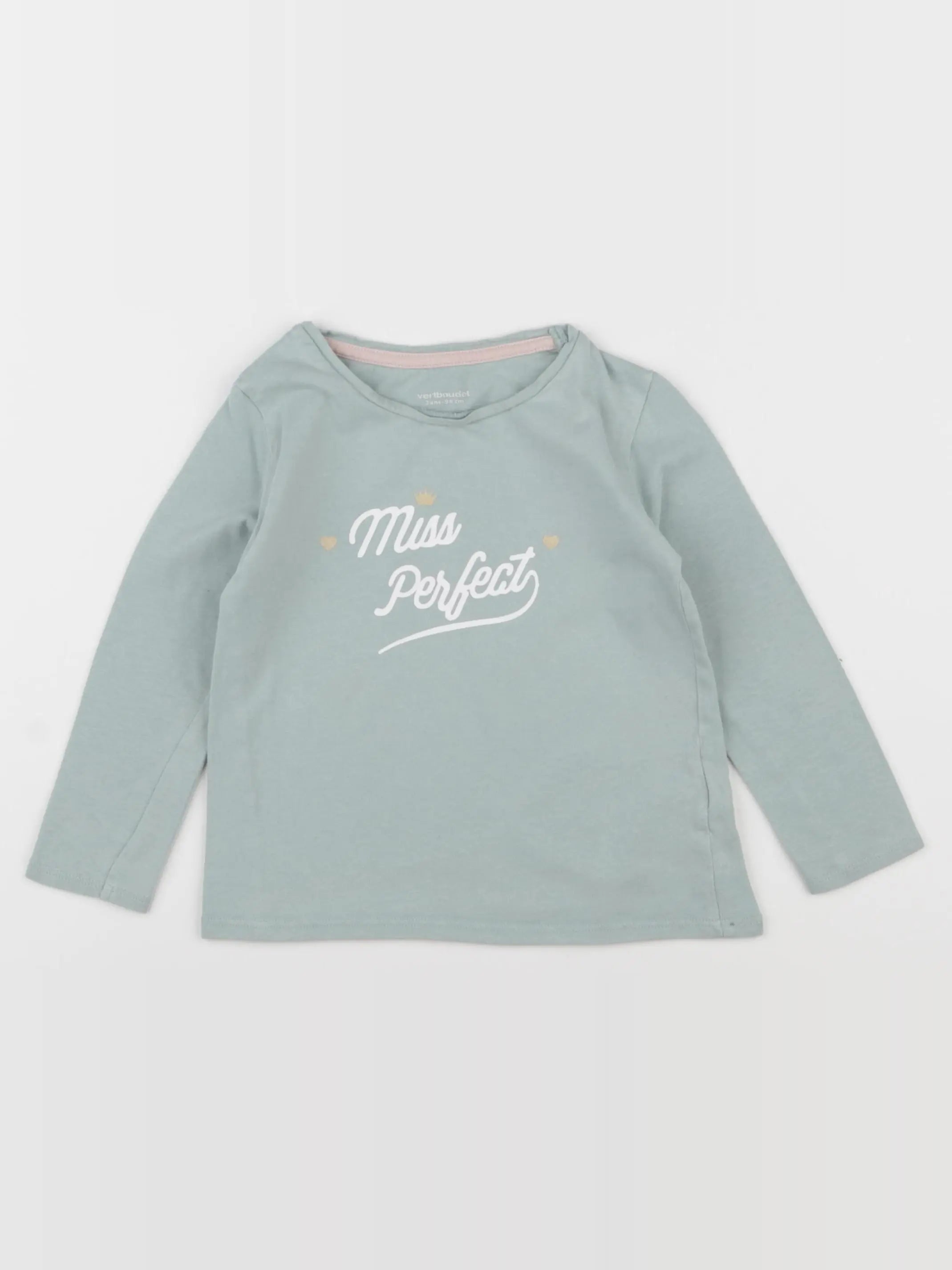 Vertbaudet - tee-shirt vert - 3 ans