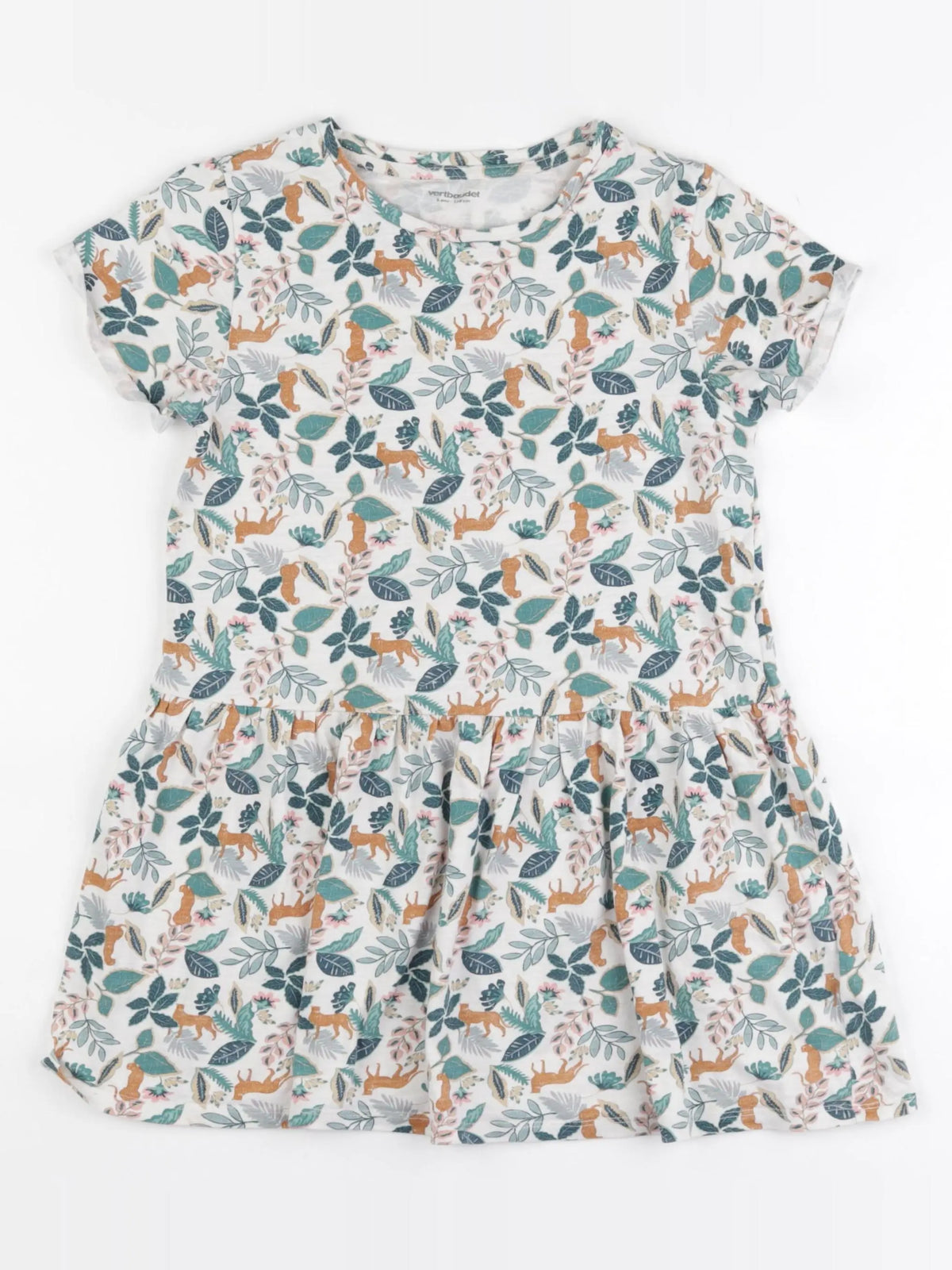 Vertbaudet - robe multicolore - 8 ans