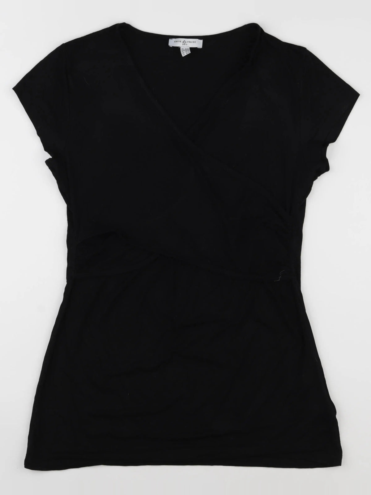 Envie de fraise - tee-shirt grossesse noir - 42 à 44