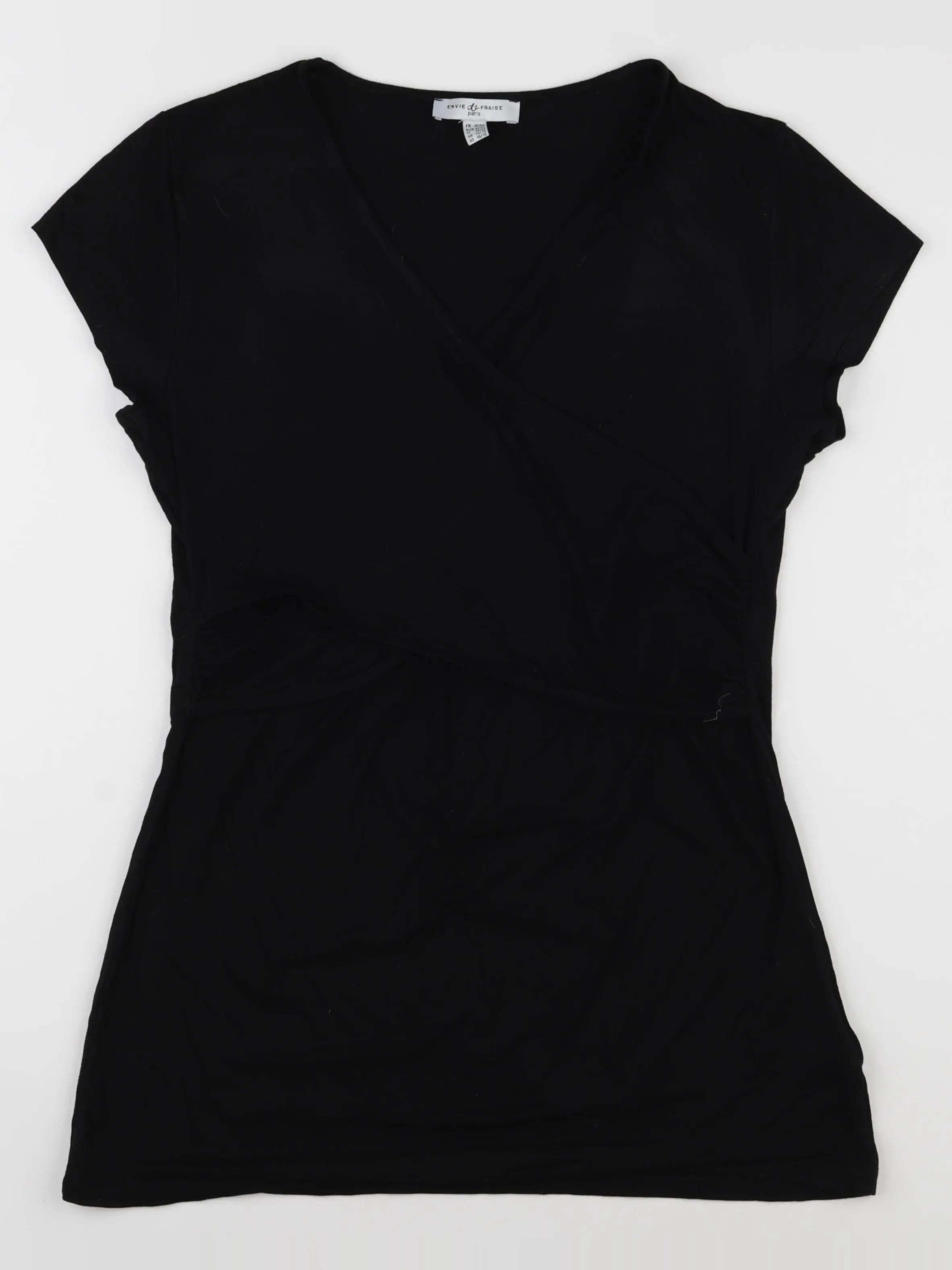 Envie de fraise - tee-shirt grossesse noir - 42 à 44