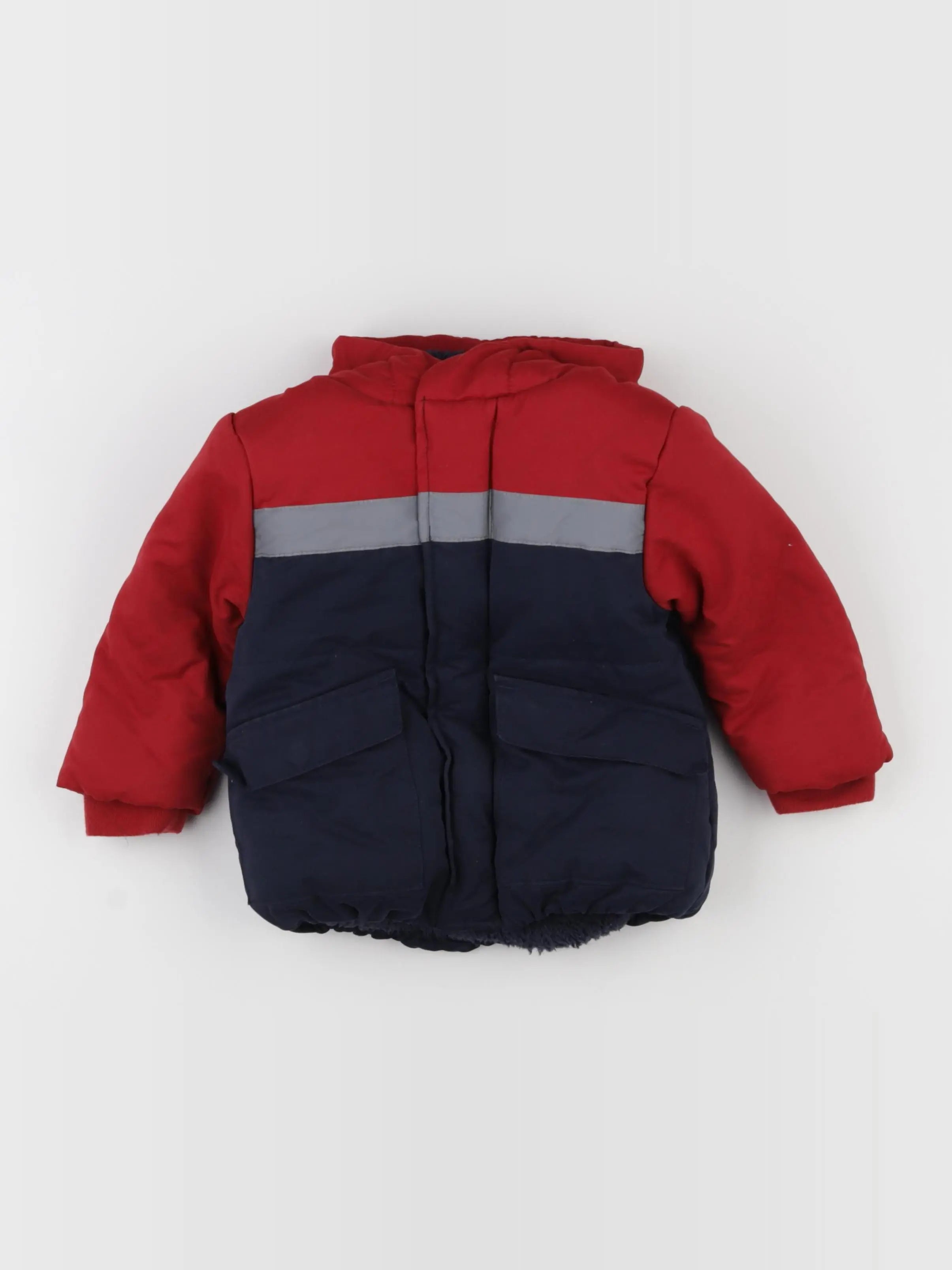 Vertbaudet - imperméable bleu, rouge - 18 mois