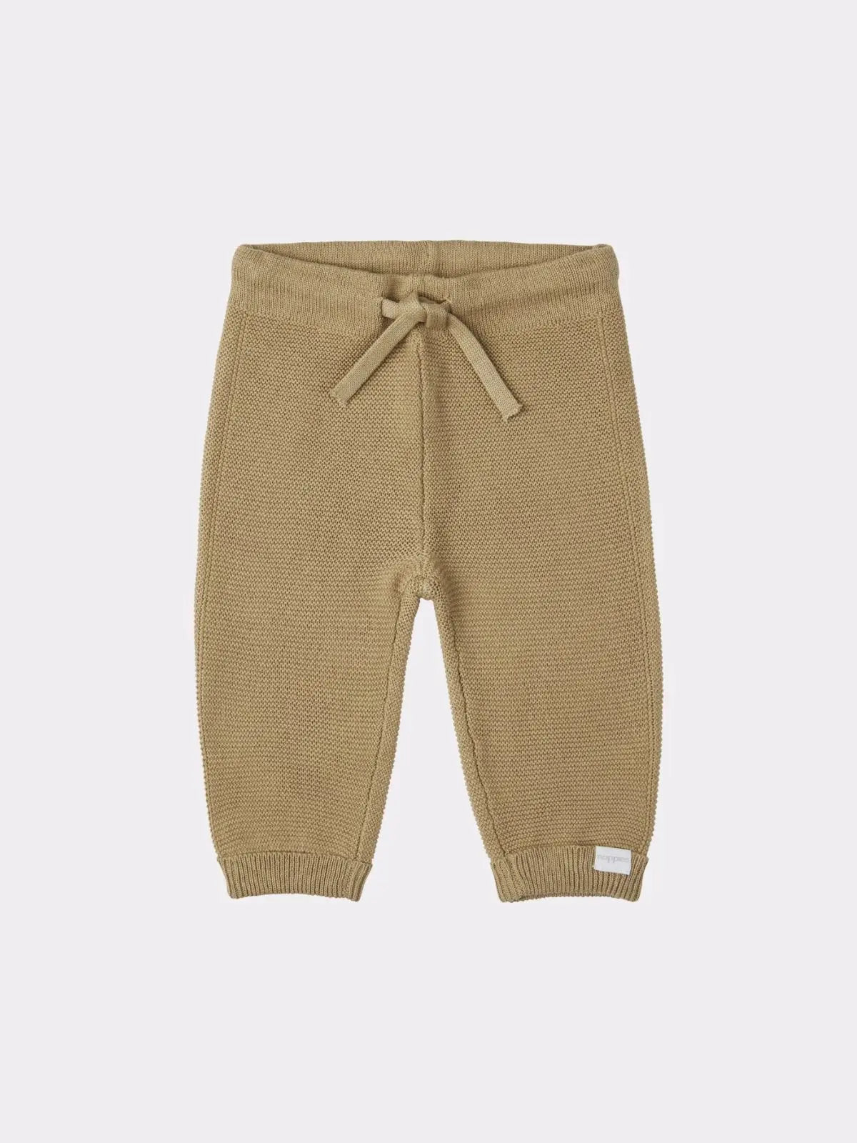 Pantalon tricot GROVER vert, beige