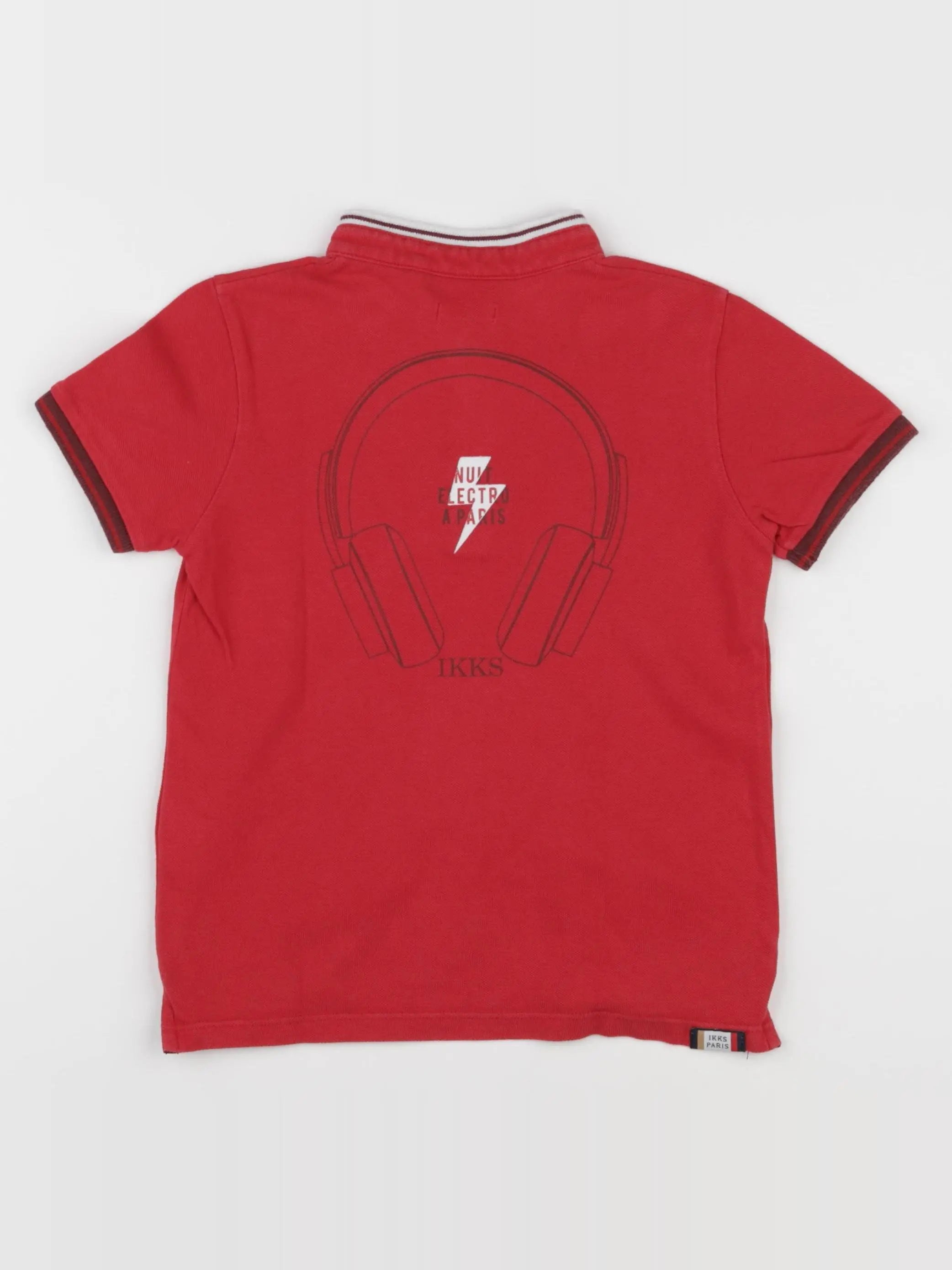 IKKS - polo imprimé au dos rouge - 5 ans
