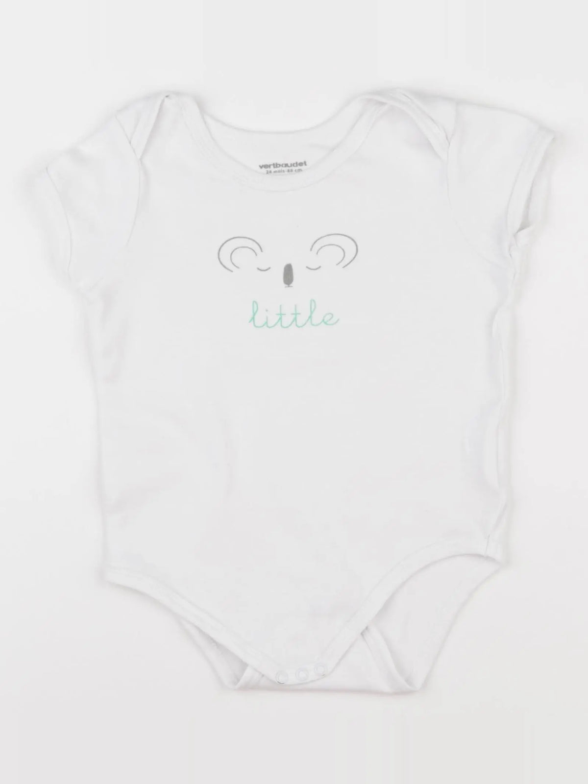 Vertbaudet - body blanc - 24 mois