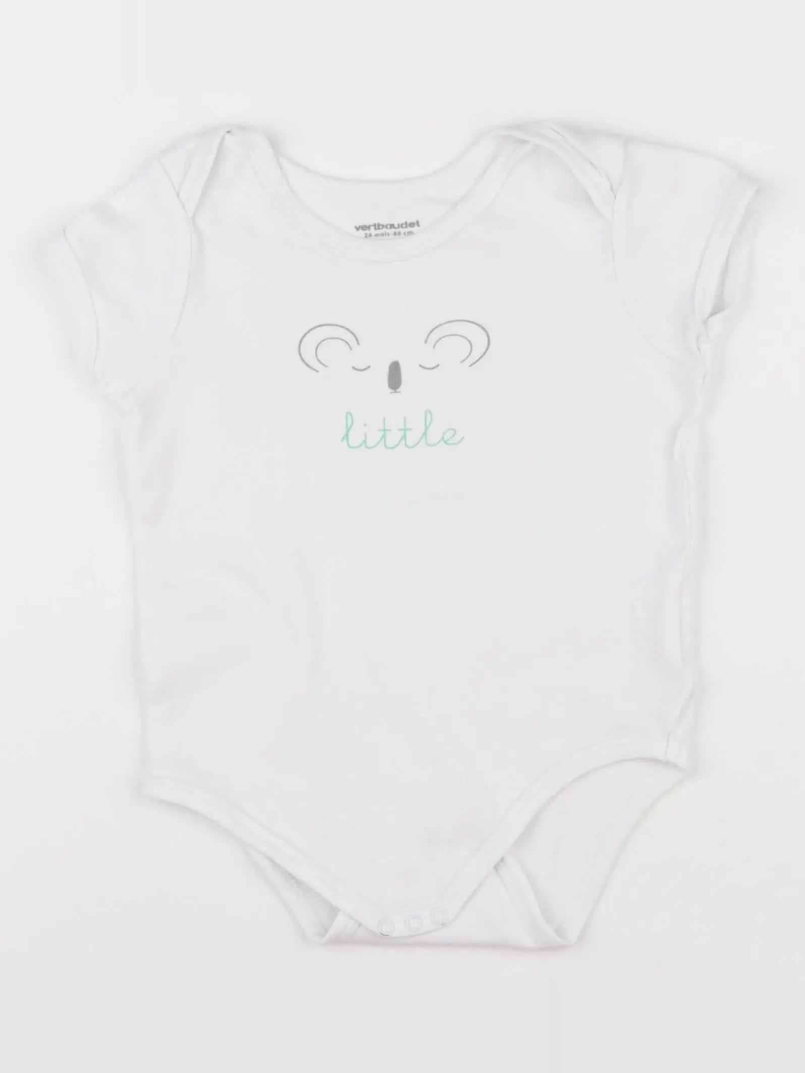 Vertbaudet - body blanc - 24 mois