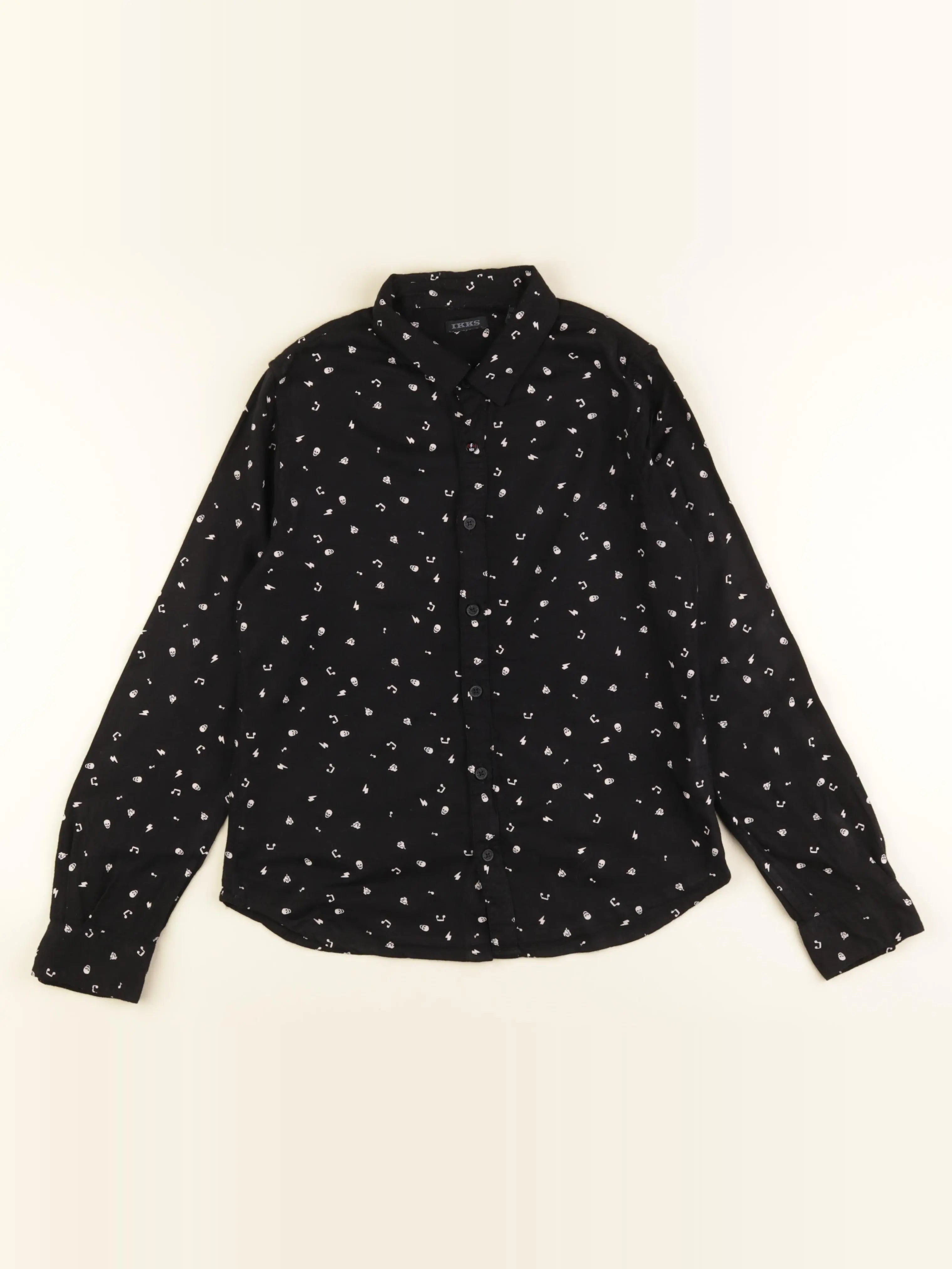 IKKS - chemise noir - 10 ans