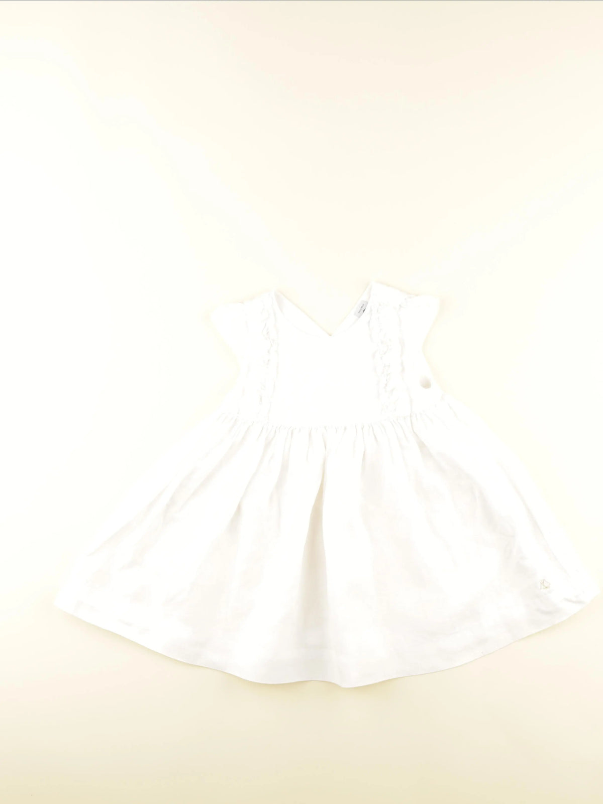Petit Bateau - robe blanc - 3 ans