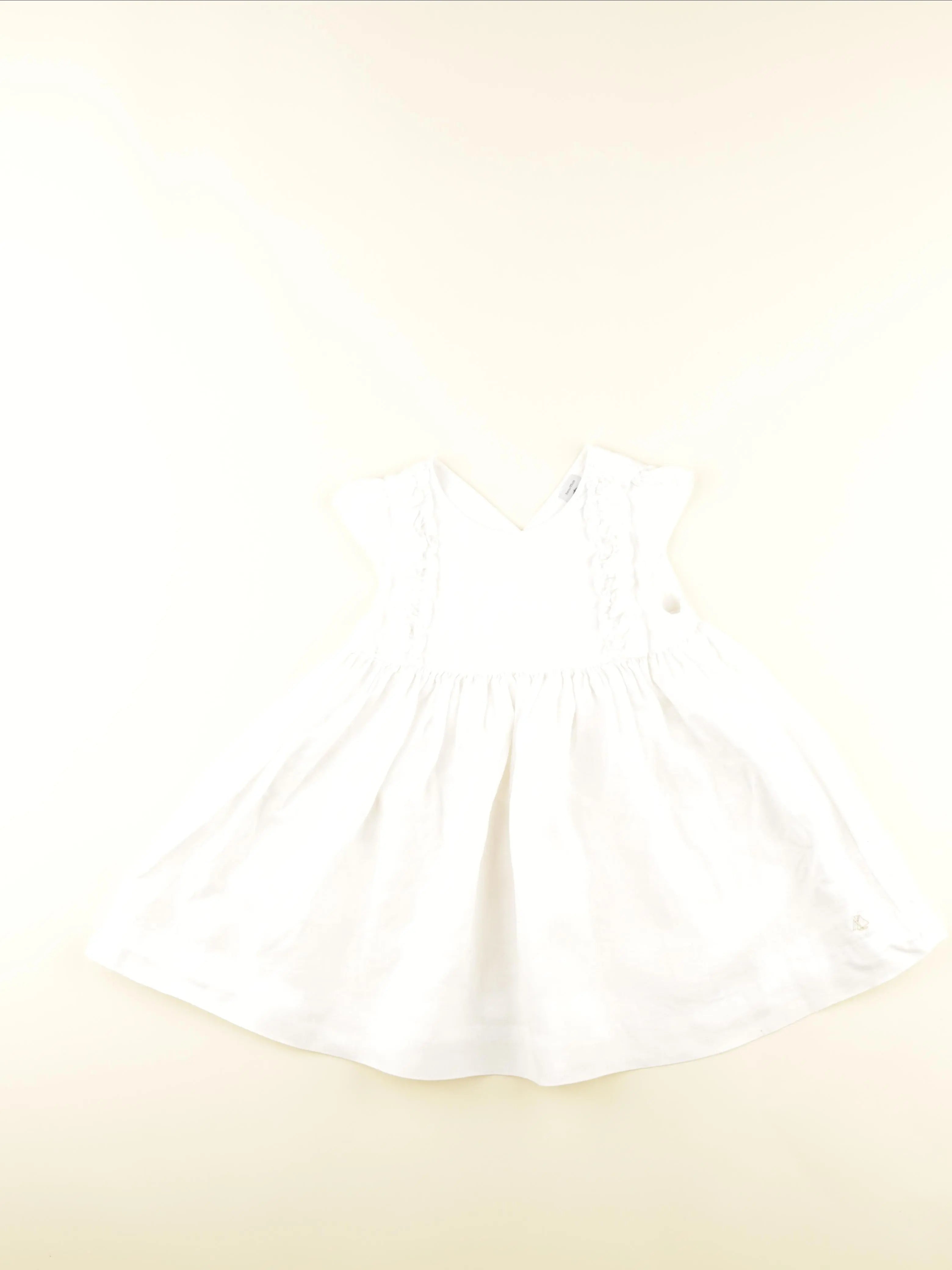 Petit Bateau - robe blanc - 3 ans