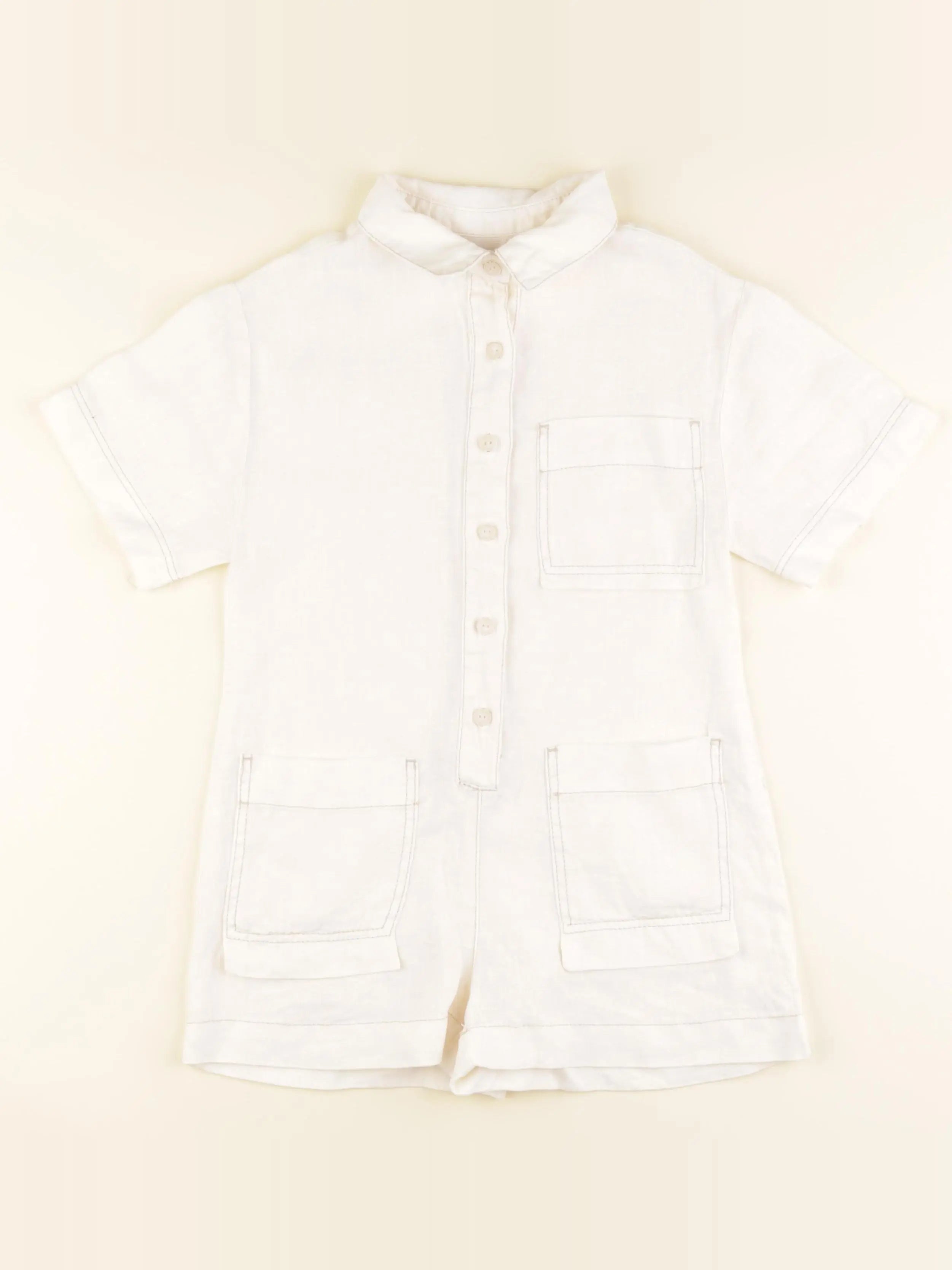 Zara - chemise beige - 7 ans