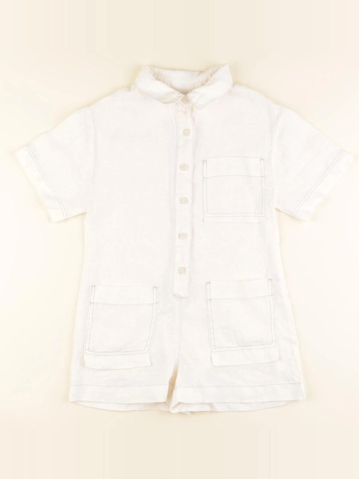 Zara - chemise beige - 7 ans