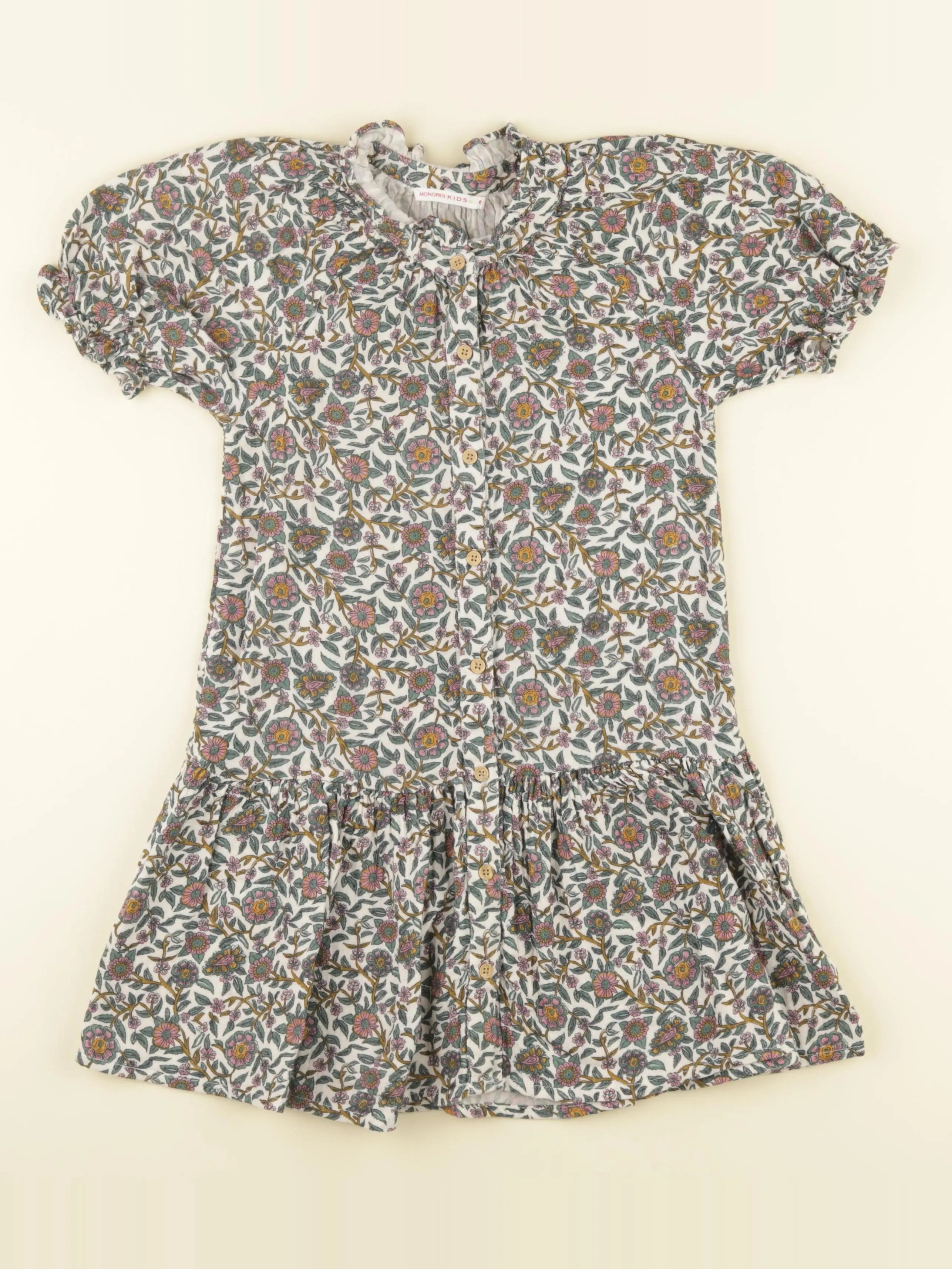 Monoprix - robe multicolore - 8 ans