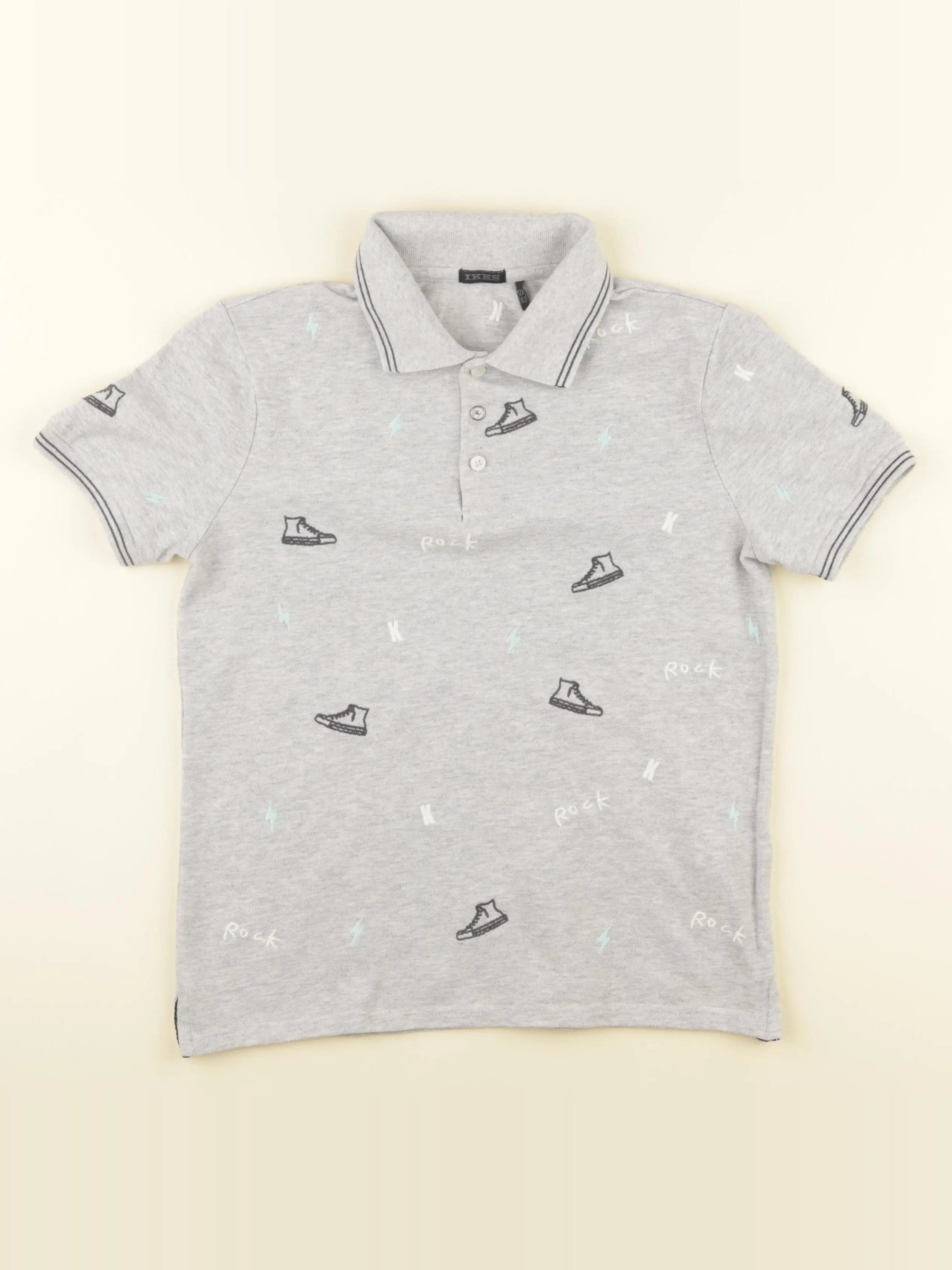 IKKS - polo gris - 12 ans