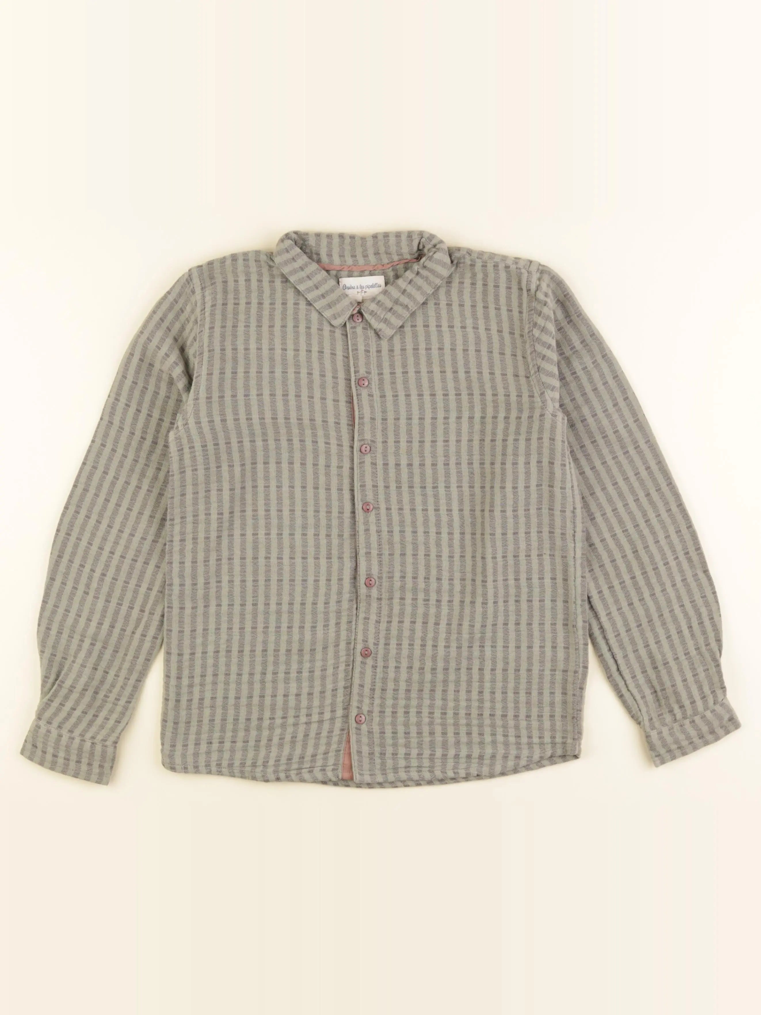 Arsène et les pipelettes - blouse vert - 8 ans