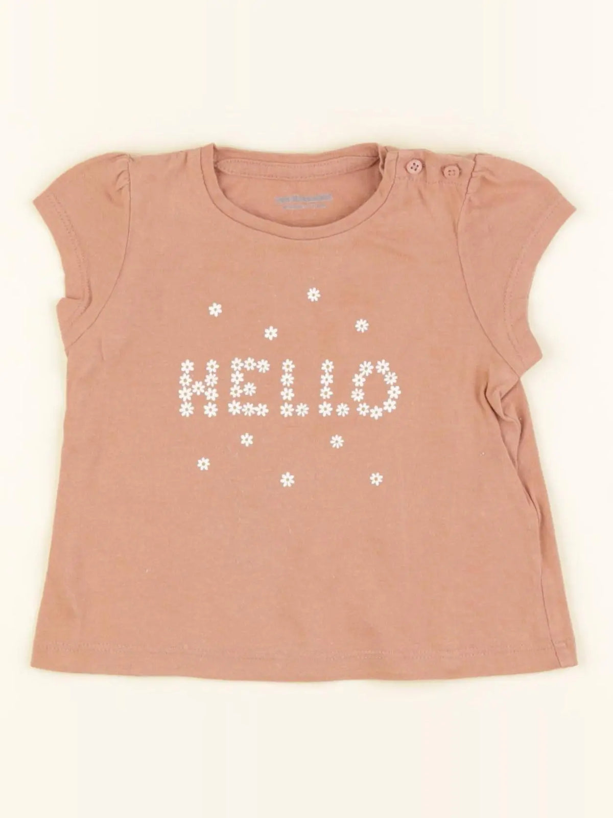 Vertbaudet - tee-shirt rose - 9 mois