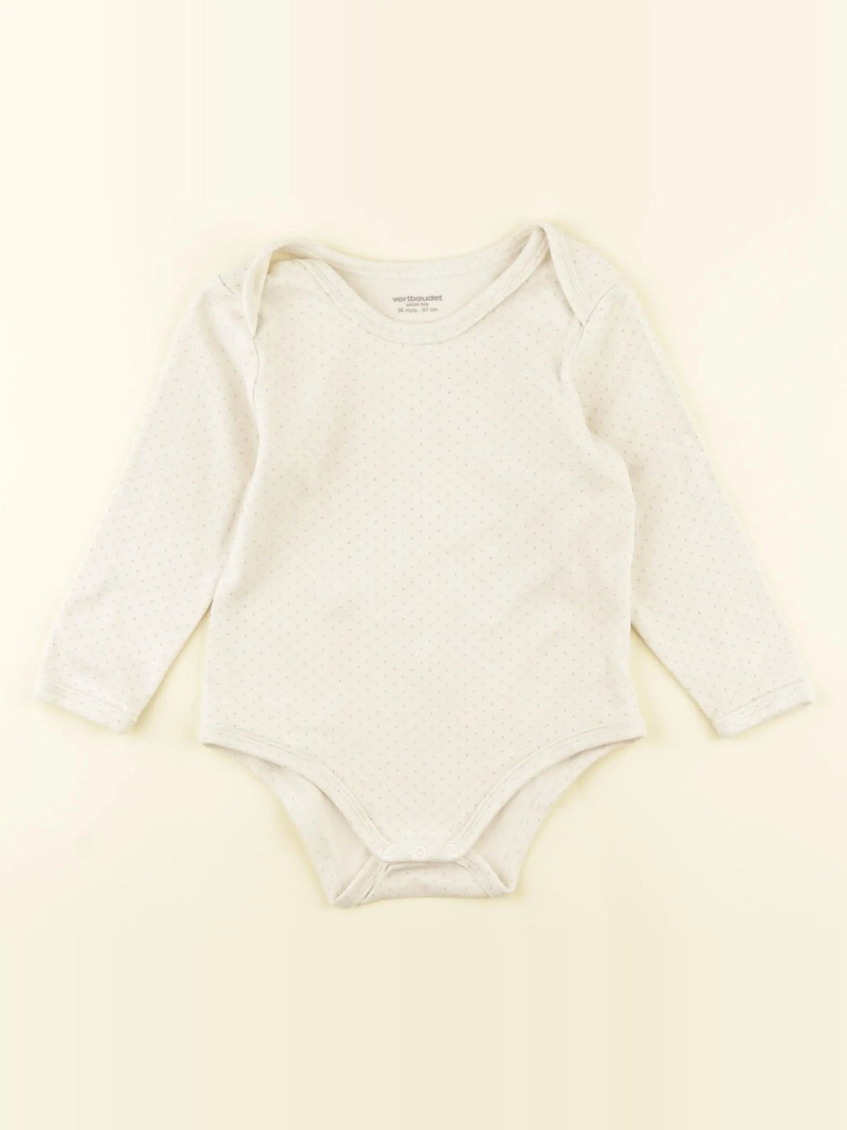 Vertbaudet - body beige - 36 mois