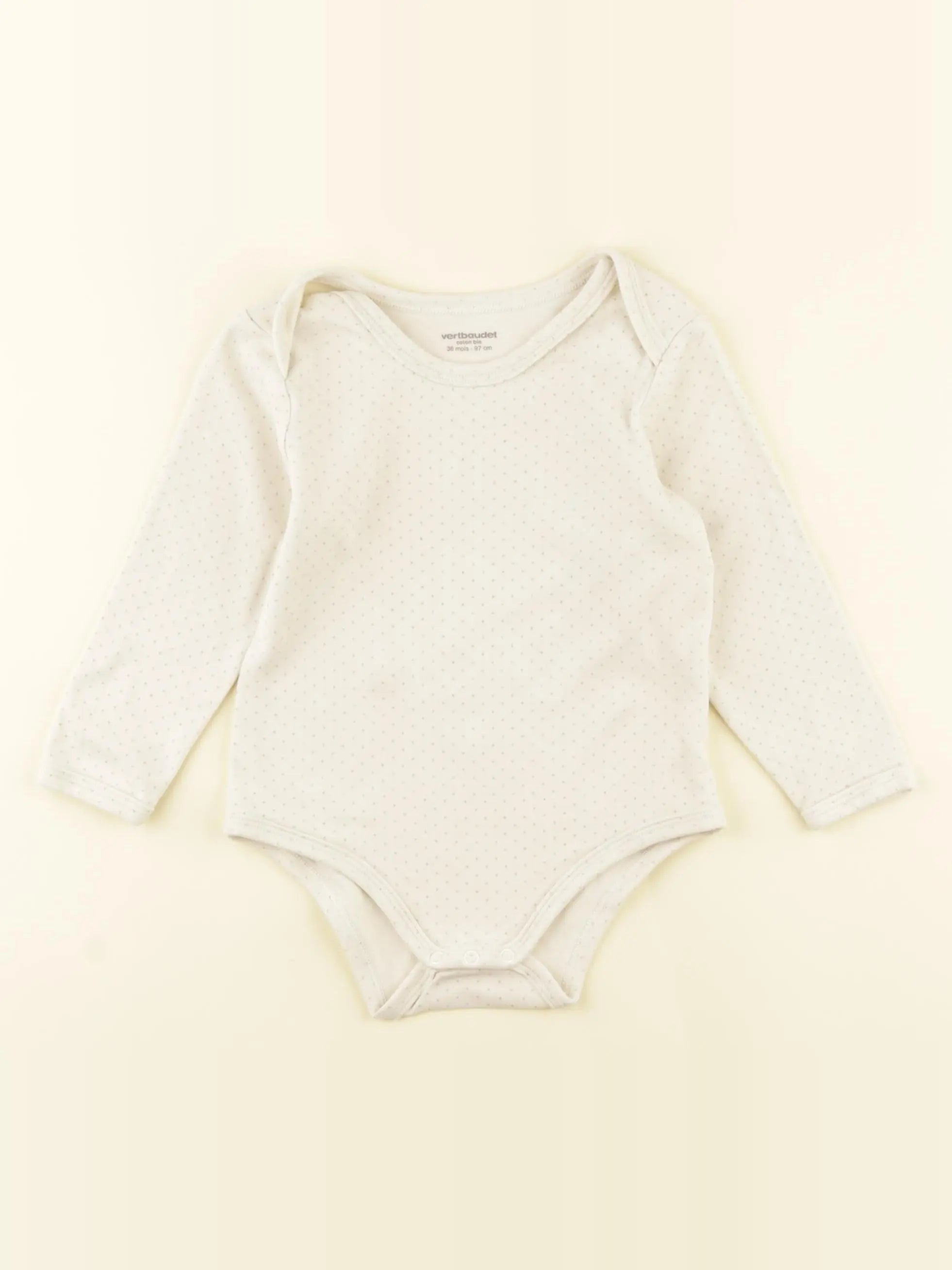 Vertbaudet - body beige - 36 mois