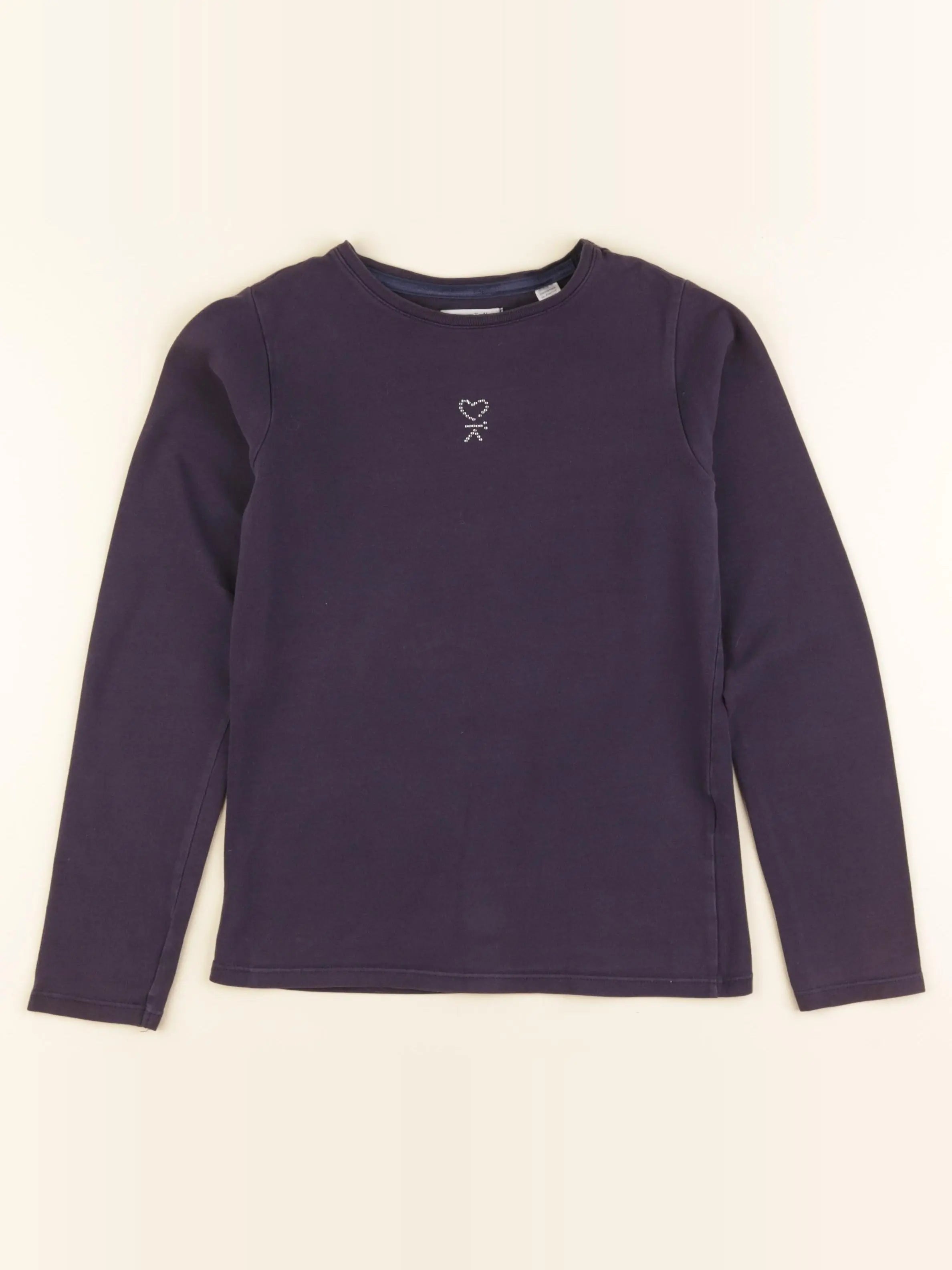 Okaidi - tee-shirt bleu, argent - 10 ans