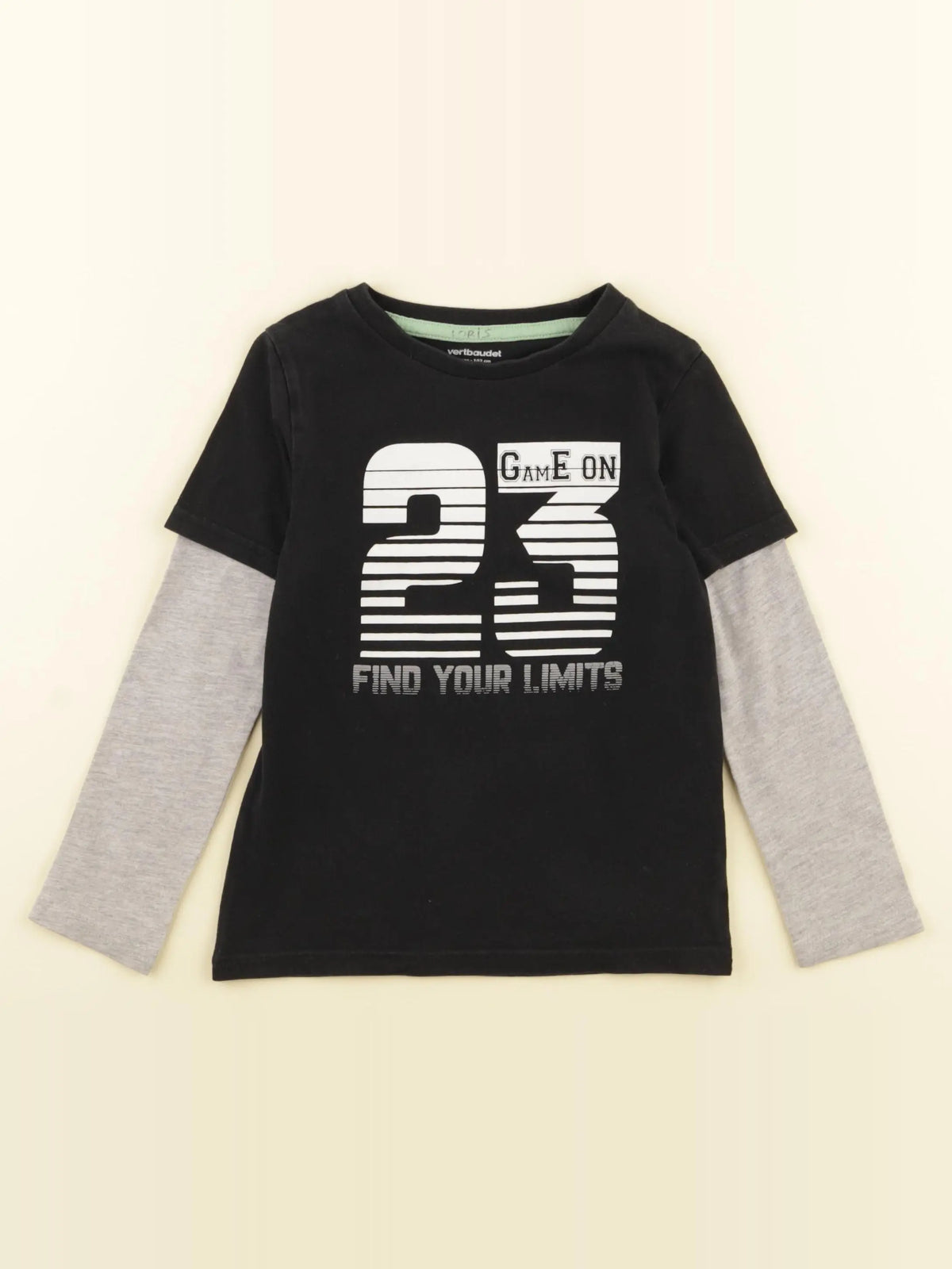 Vertbaudet - tee-shirt bleu - 4 ans